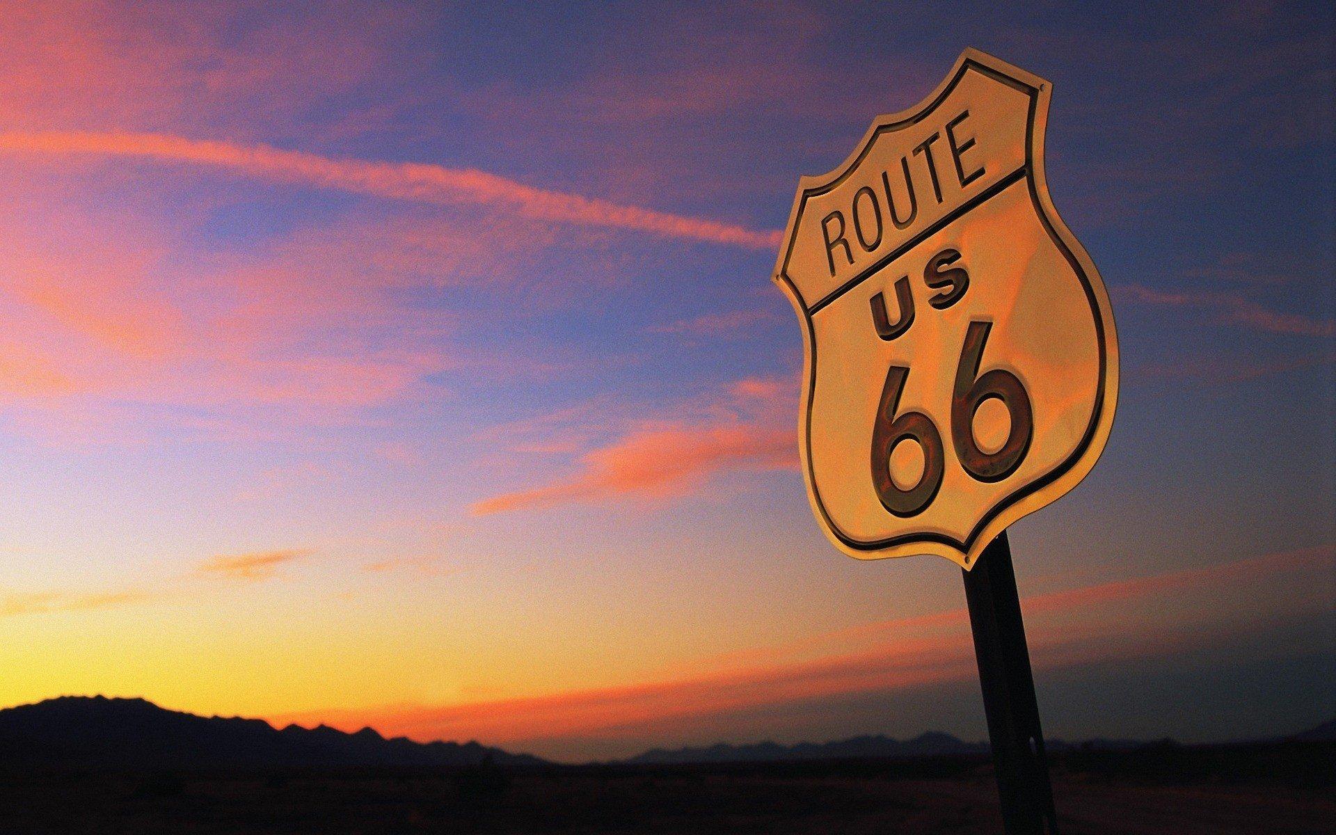 1920x1200 Route USA, Signal, Sunset, Evening, Landscape HD Wallpaper / Desktop and Mobile Image & Photo
