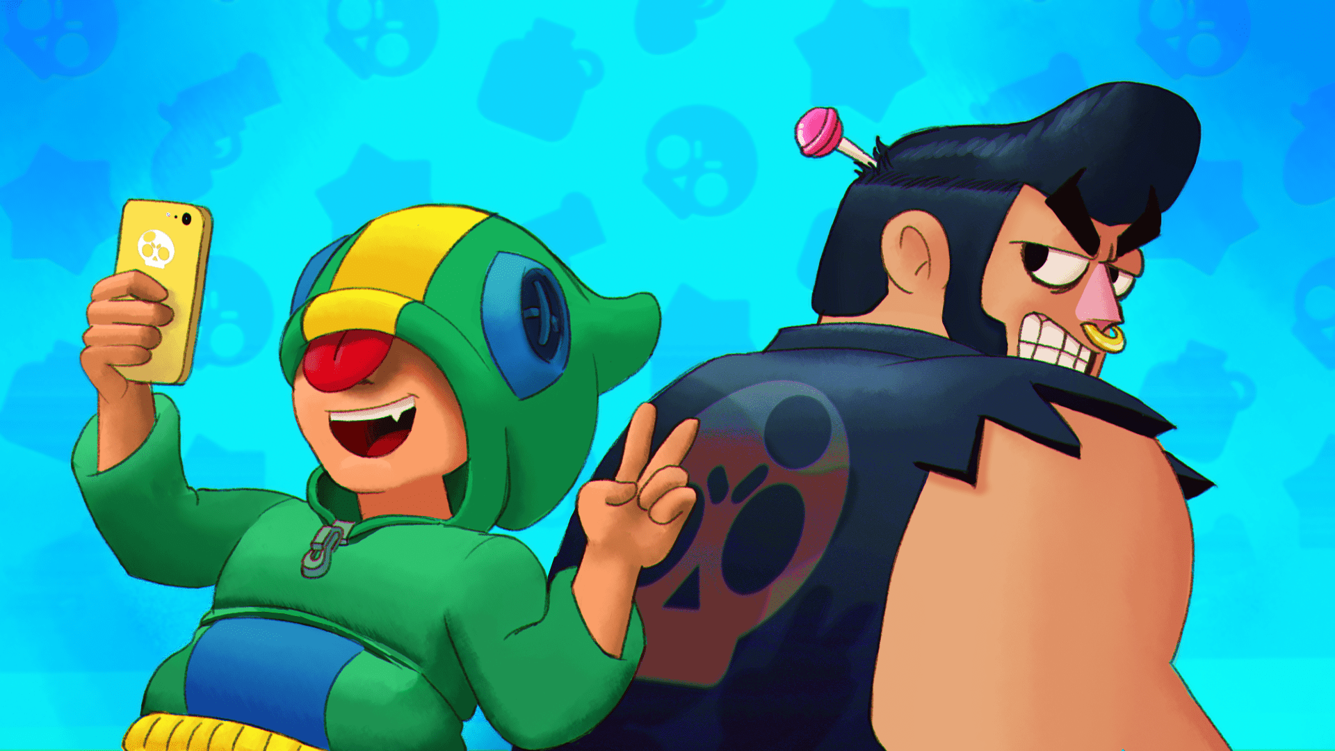 1920x1080 Leon and Bull Wallpaper! :D: Brawlstars