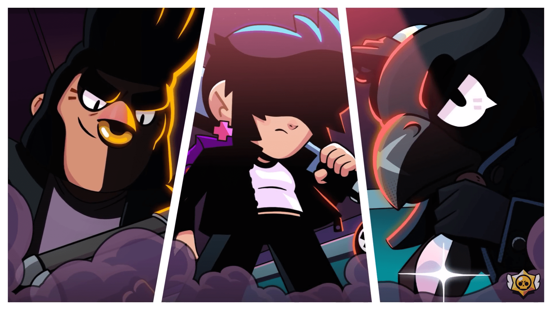 1920x1080 Who is that guy between Crow and Bull?A new brawler?: Brawlstars