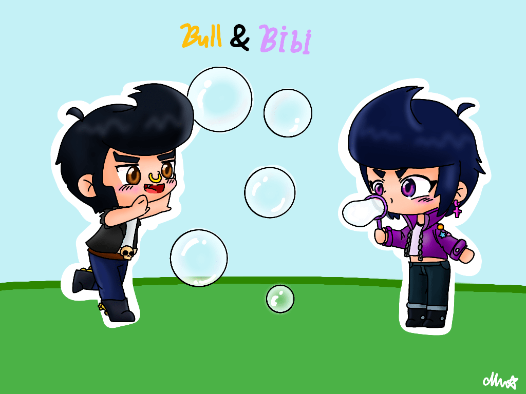 1024x768 Bull & Bibi: Brawlstars