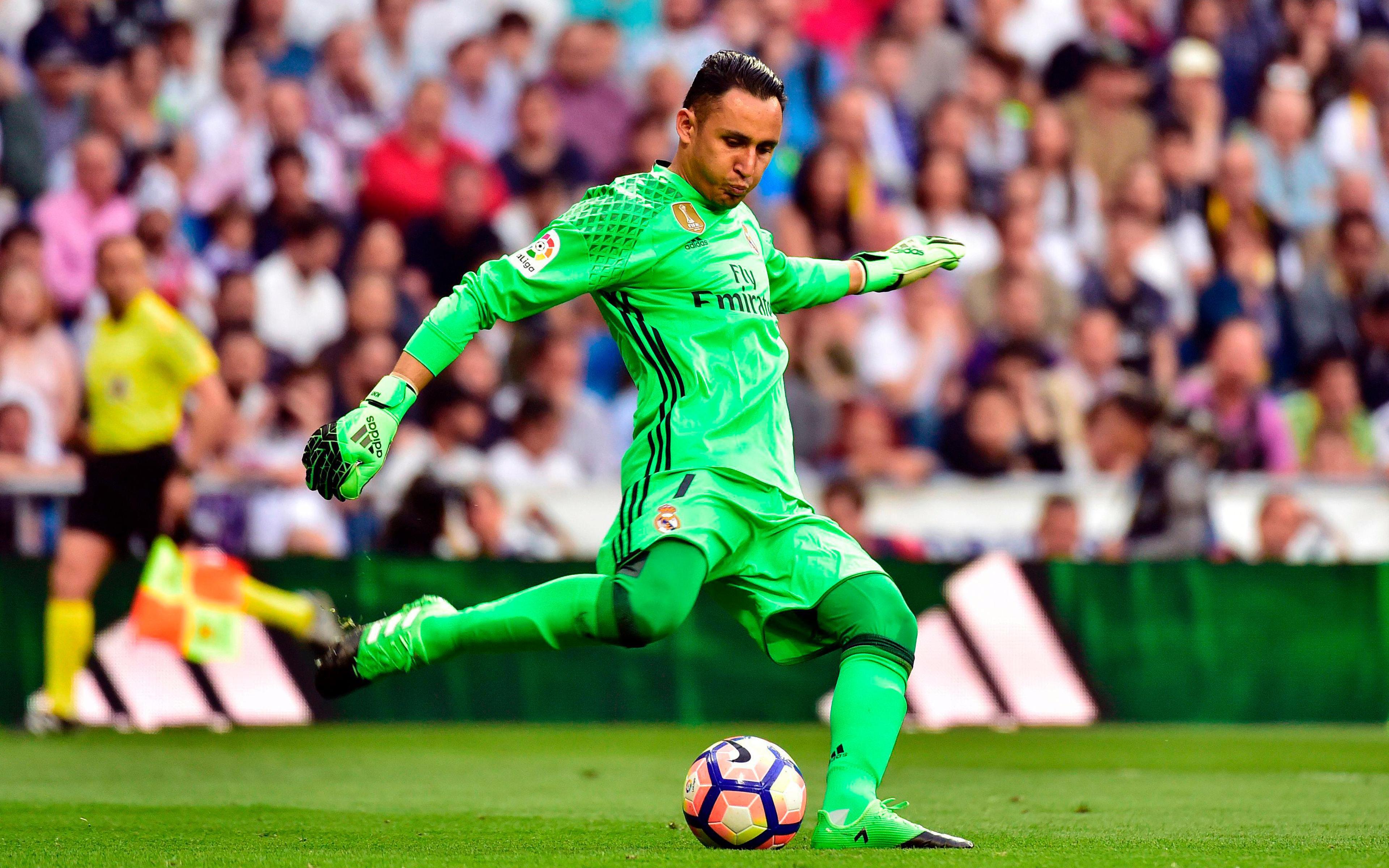 3840x2400 Download wallpaper Keylor Navas, Real Madrid, 4k, football, La Liga, match, goalkeeper for desktop with resolution 3840x2400. High Quality HD picture wallpaper