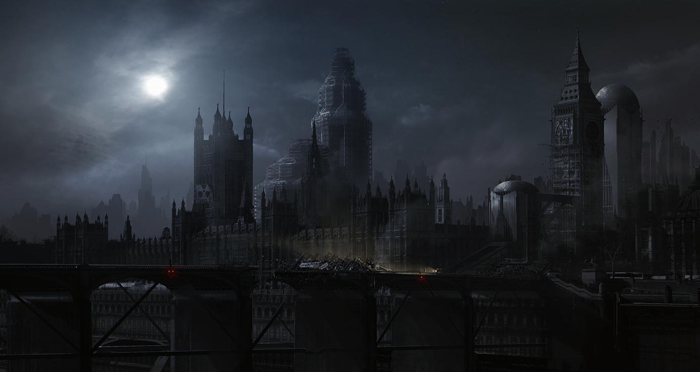 1382x736 London 2063 After Midnight Landscapes, Sci FiCoolvibe