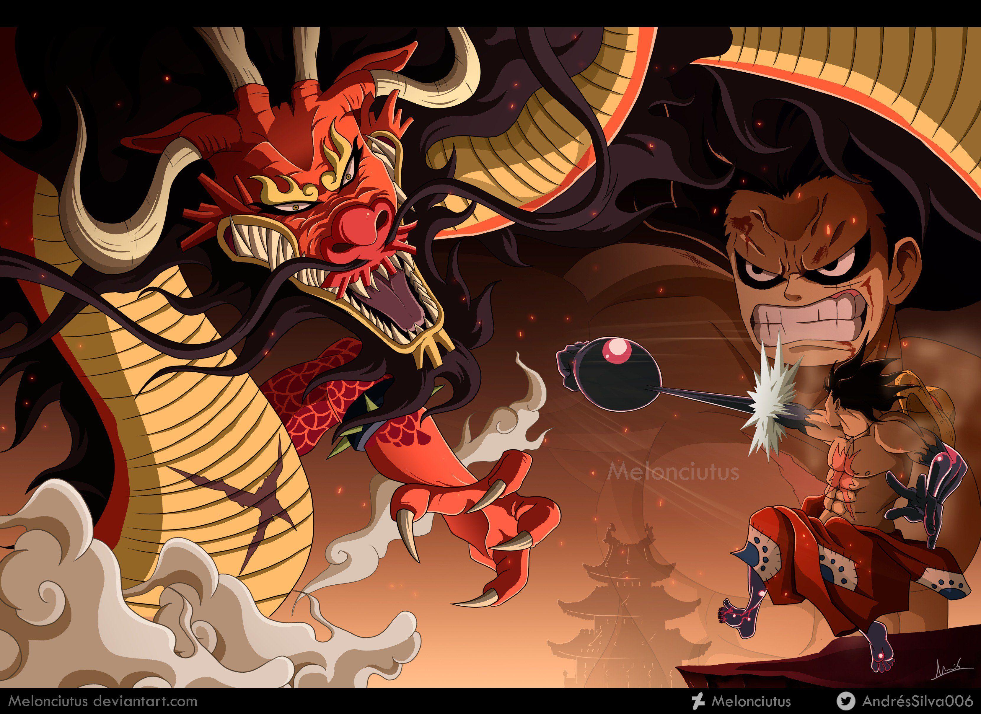 Luffy Vs Kaido Wallpapers Top Free Luffy Vs Kaido Backgrounds Wallpaperaccess