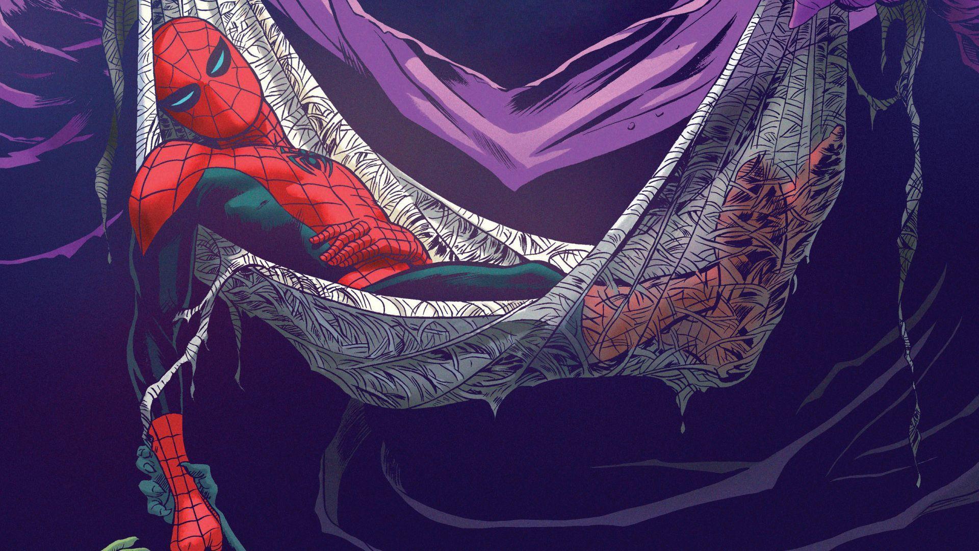 1920x1080 Spider Man Marvel Hammock Purple Hình nền HD