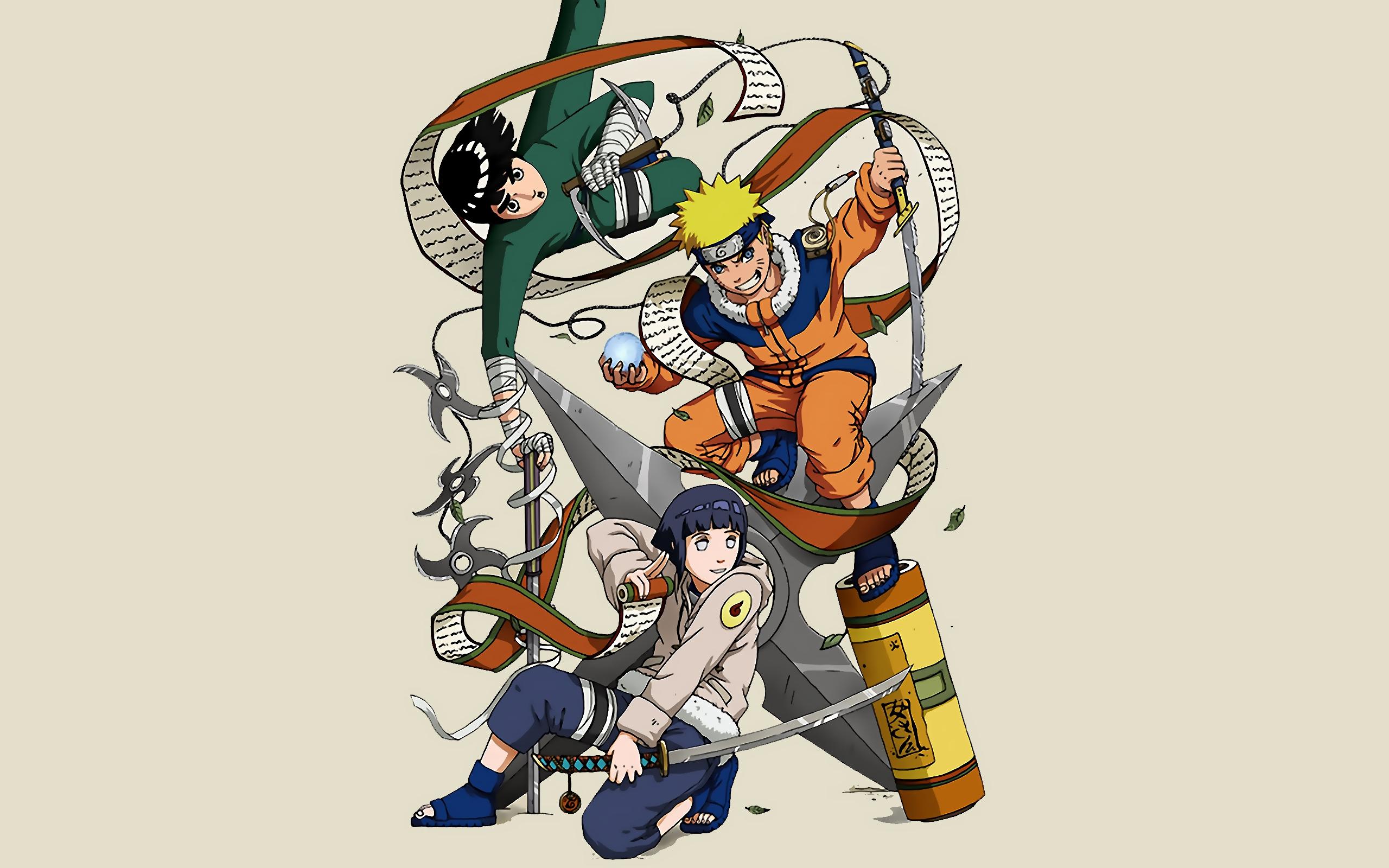 2560x1600 naruto shippuden hyuuga hinata rock lee naruto uzumaki 2560x1600 wallpaper