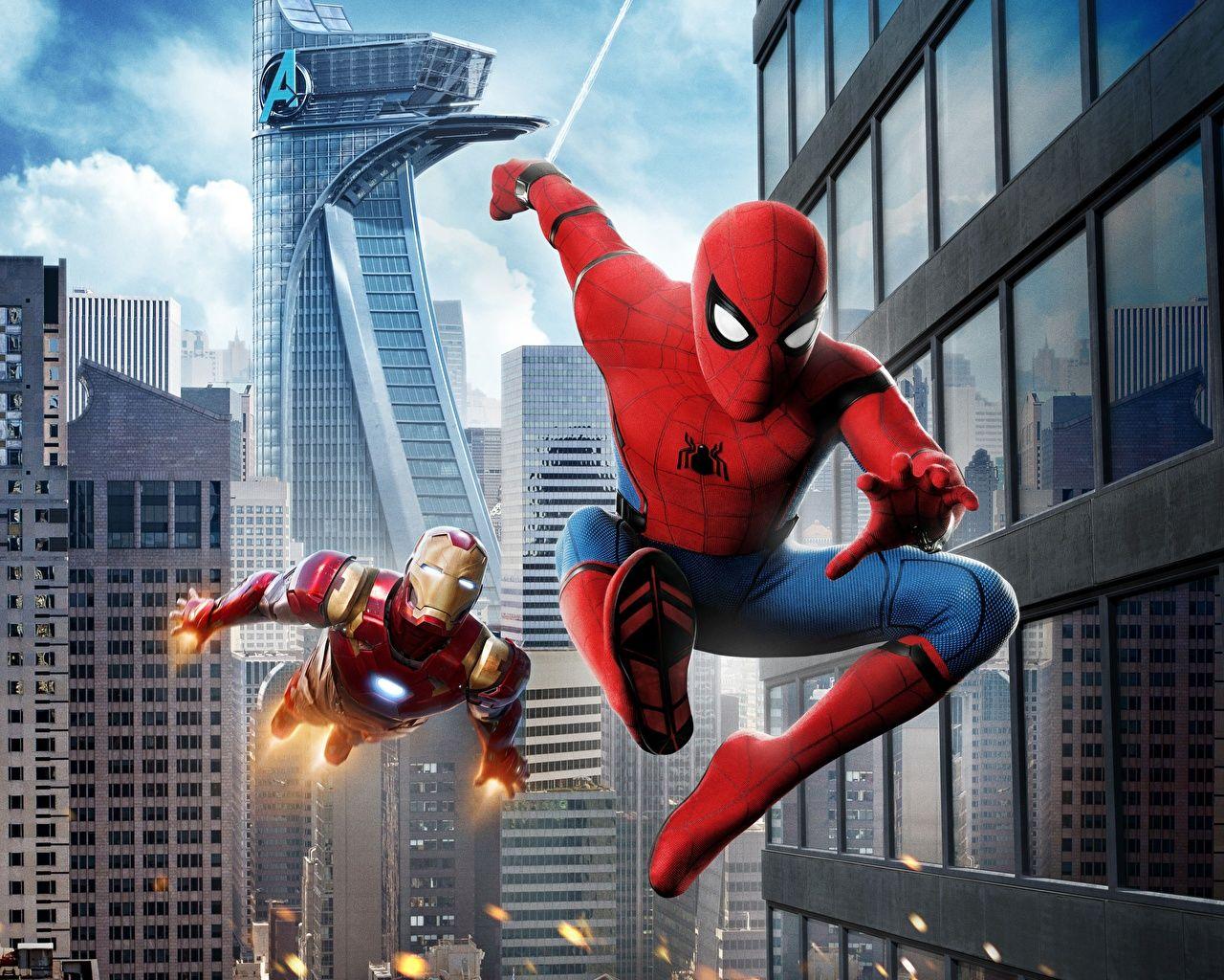 Hình nền 1280x1024 Spider Man: Homecoming Iron Man Hero Spiderman Hero