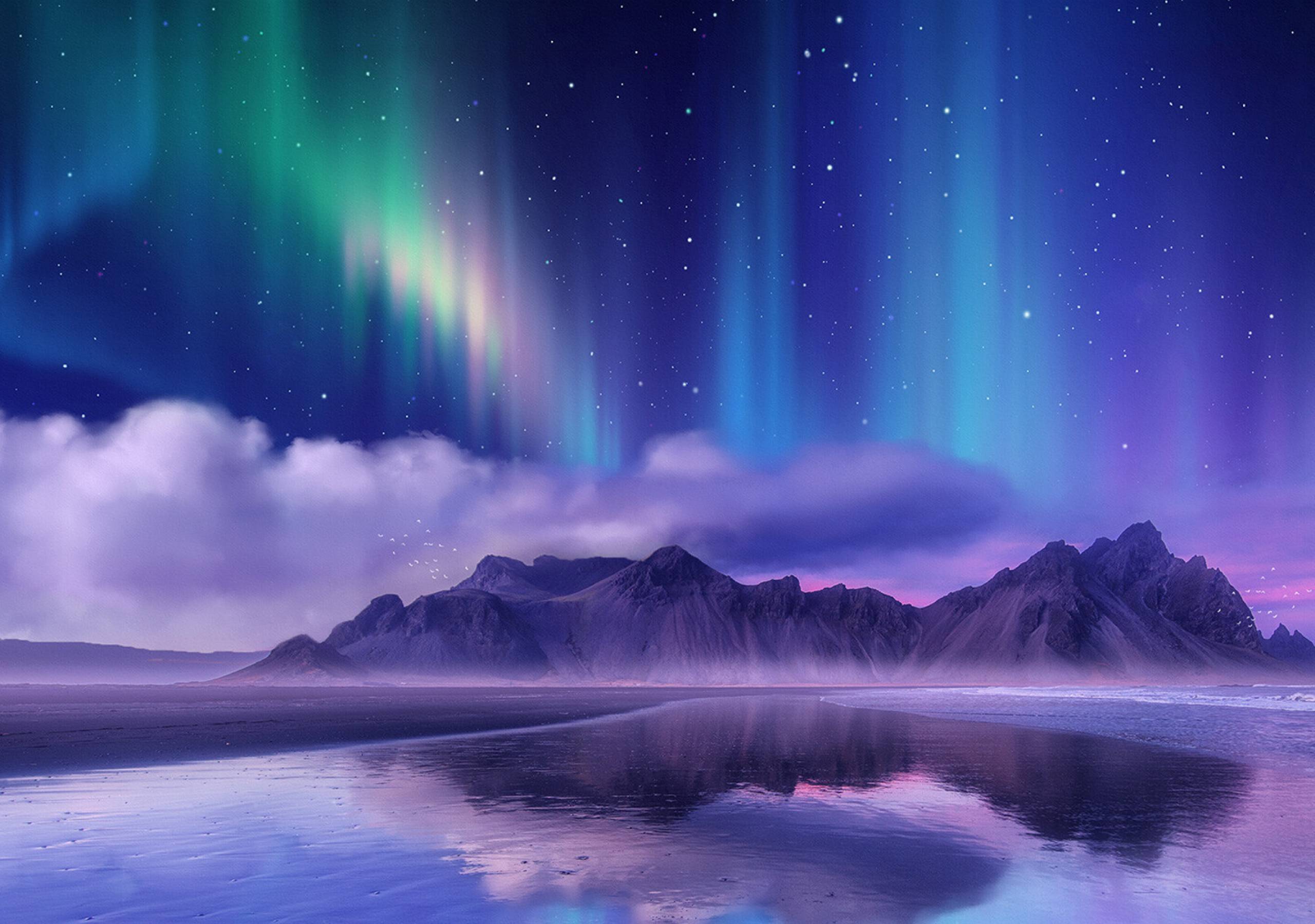 2560x1800 Aurora Borealis Near Sea 2560x1800 Resolution Wallpaper, HD Nature 4K Wallpaper, Image, Photo and Background