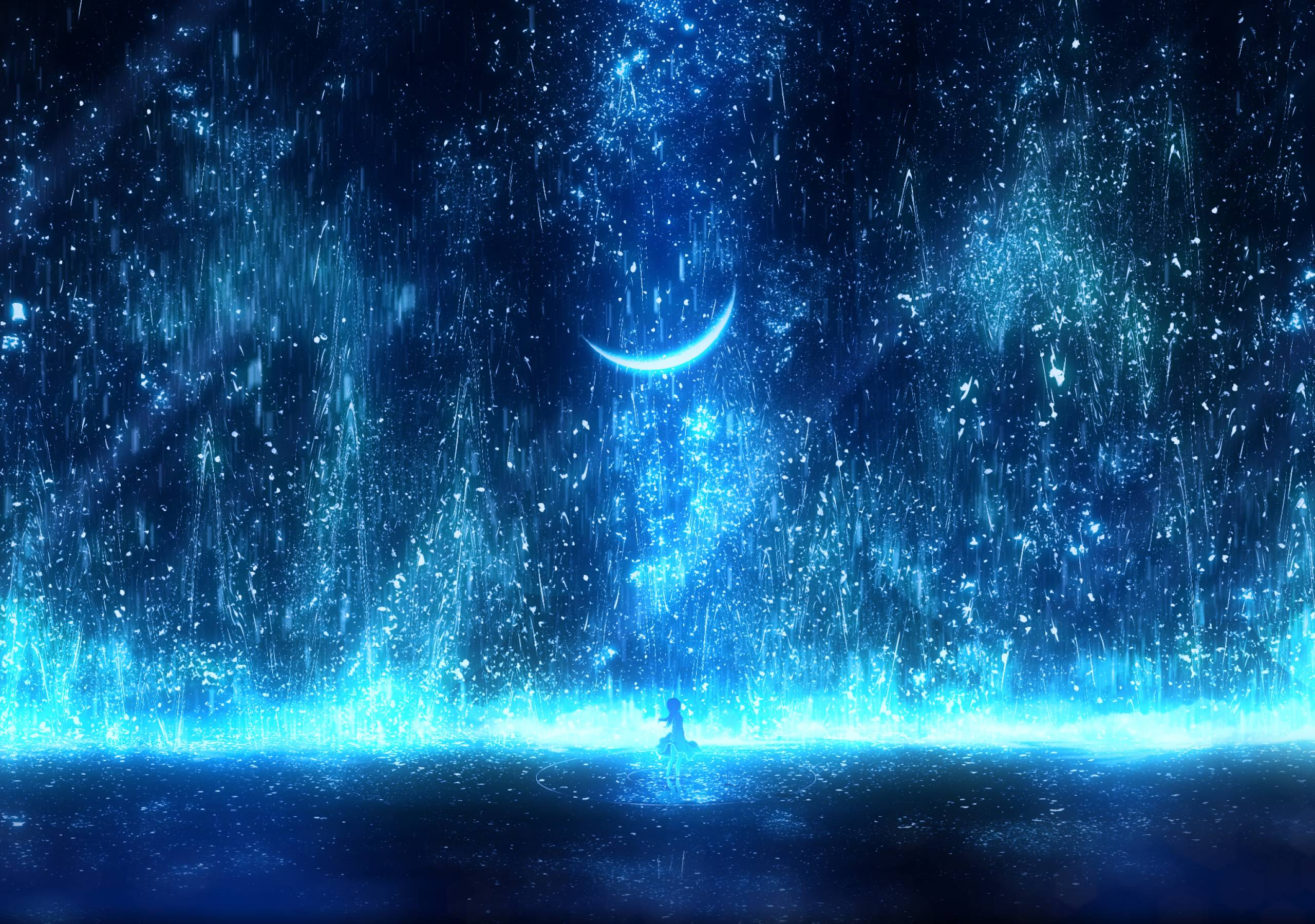 2560x1800 Anime Night Effect 2560x1800 Resolution Wallpaper, HD Anime 4K Wallpaper, Image, Photo and Background