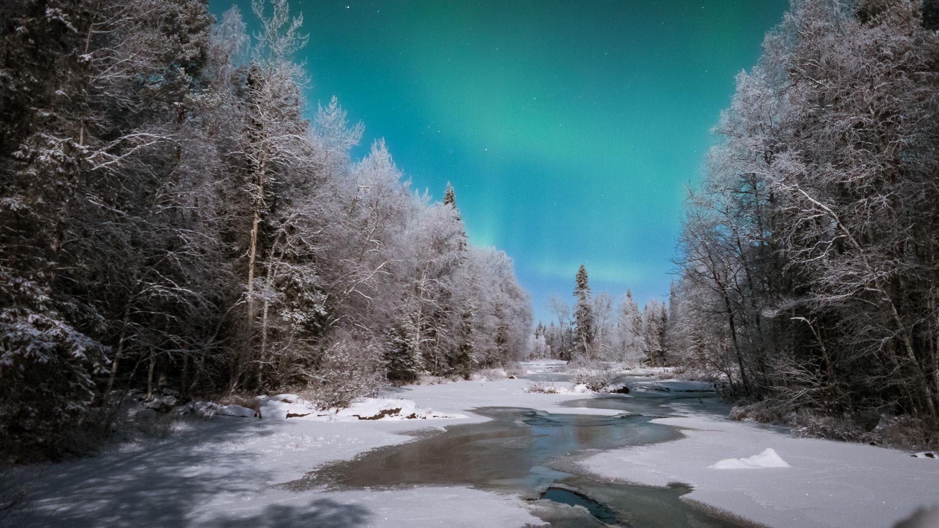 1920x1080 northern lights flight