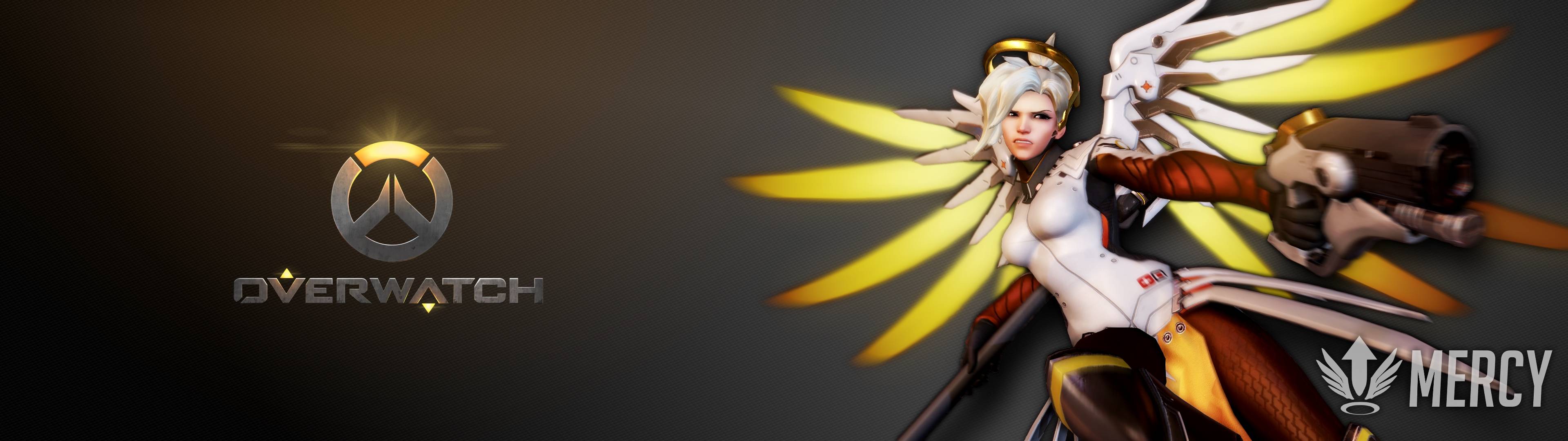 3840x1080 Mercy dual screen wallpaper 3840x1080