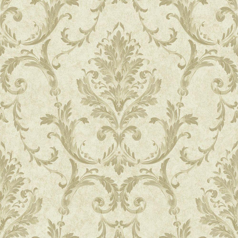 1000x1000 York Wallcoverings Saint Augustine Neoclassical Damask Wallpaper. The Home Depot Canada