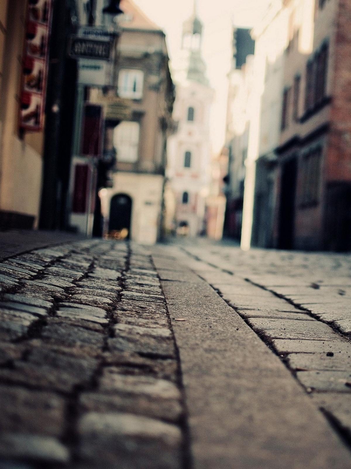 1200x1600 Old city street for church and buildings
