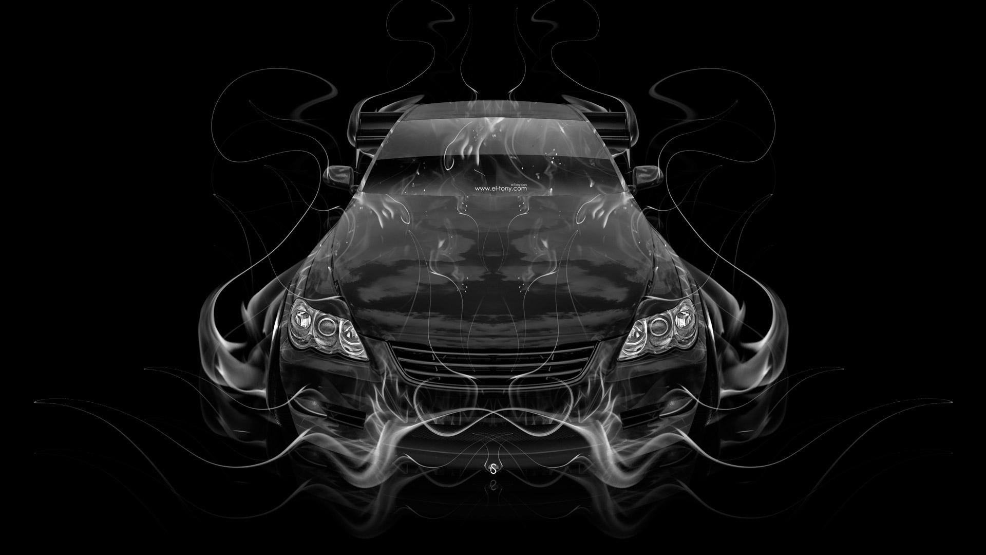 1920x1080 Toyota Mark X JDM Tuning FrontUp Fire Abstract Car 2015 el Tony