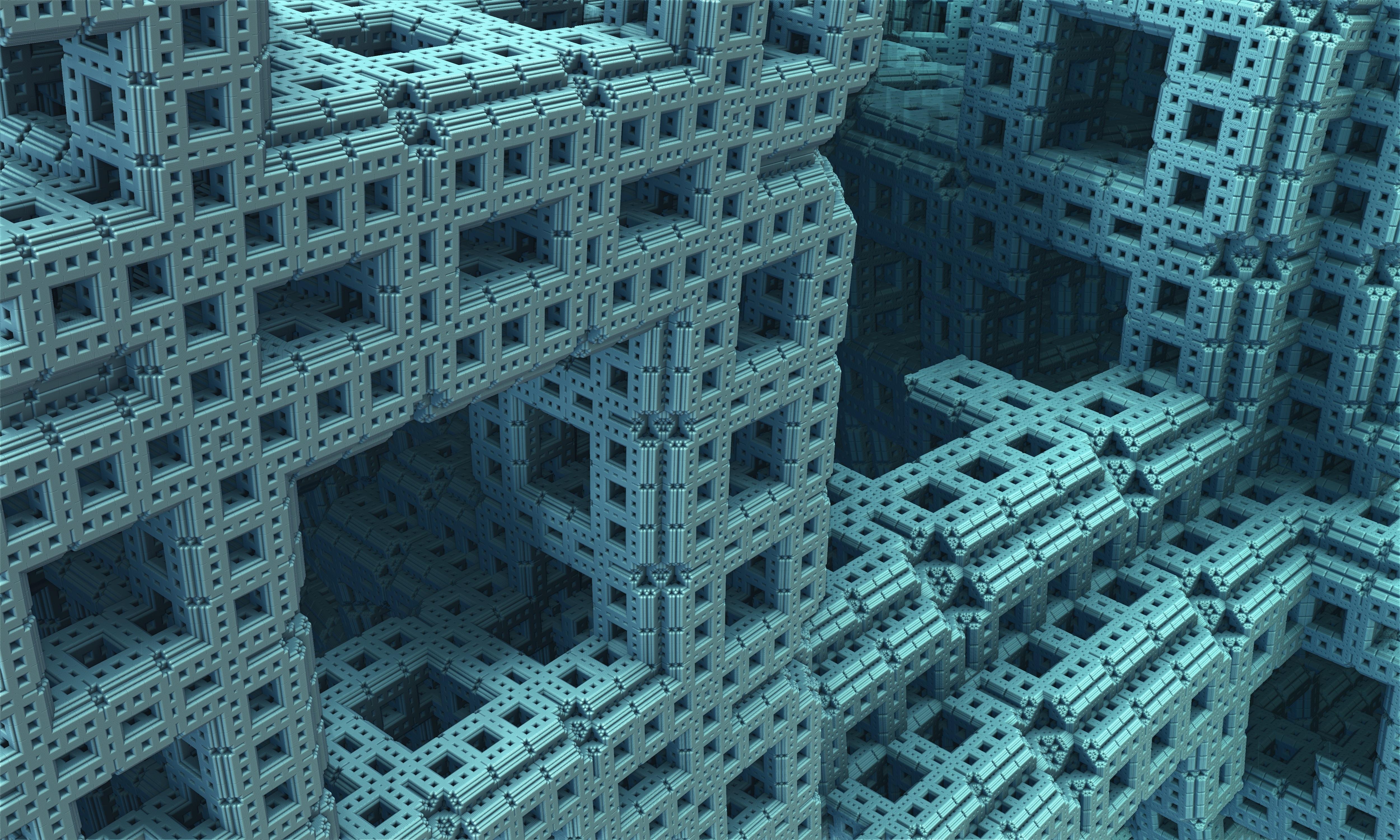 5000x3000 Download wallpaper 5000x3000 fractal, surface, figure HD background