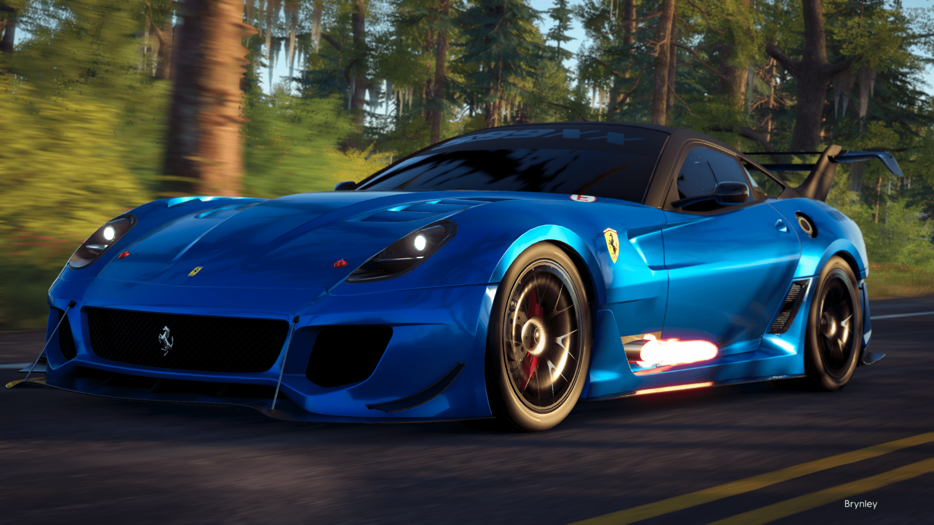 1920x1080 FERRARI 599XX EVO (My favorite ride on this game and most racers. Custom blue): The_Crew