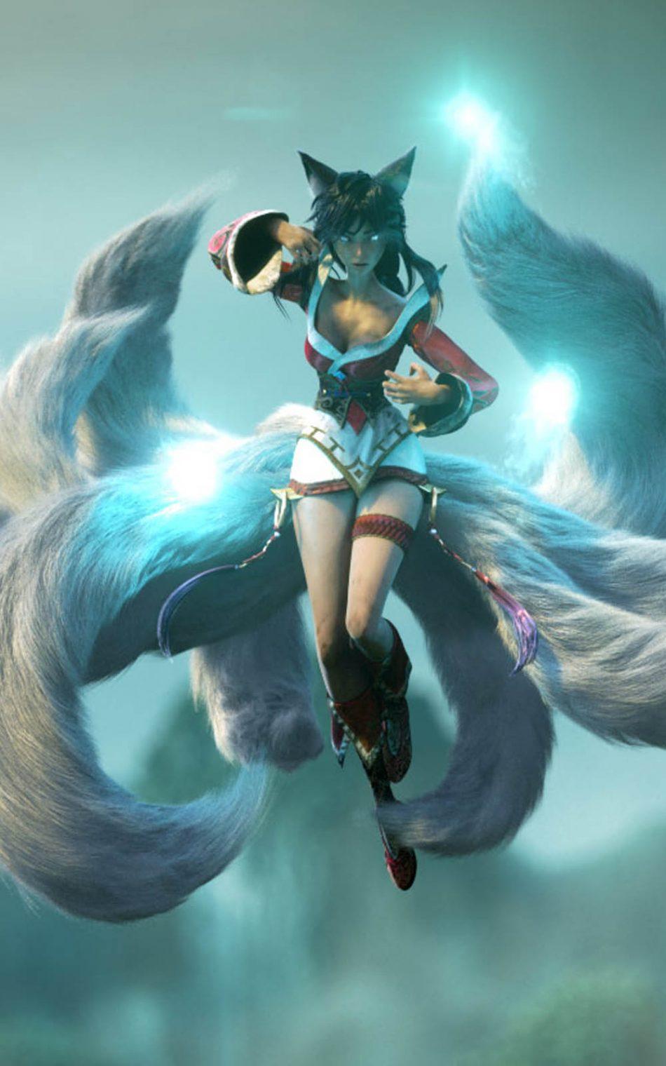 950x1520 Ahri League Of Legends HD Mobile Wallpaper Of Legends Wallpaper 4k Phone