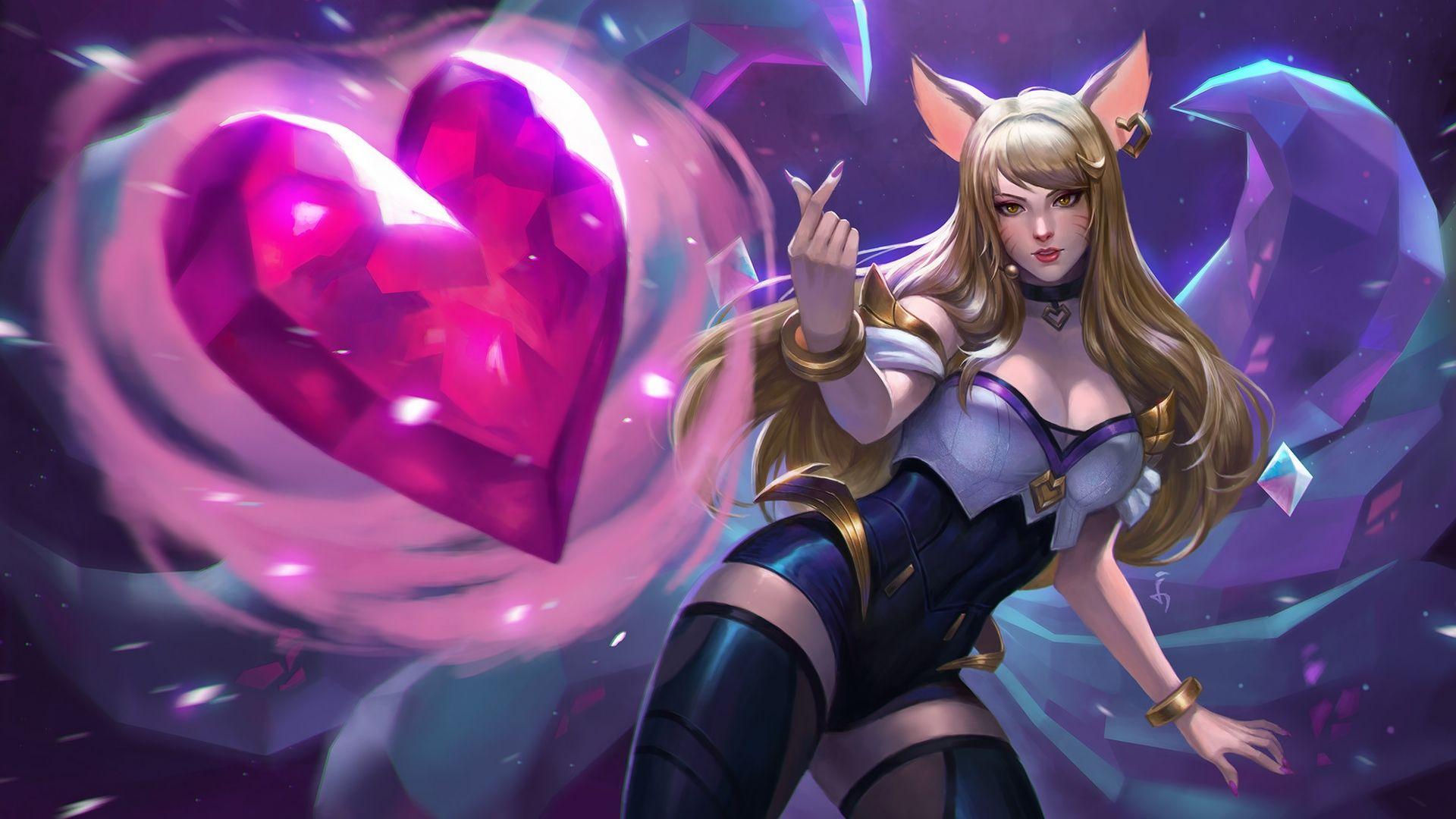 1920x1080 Ahri LoL Wallpaper