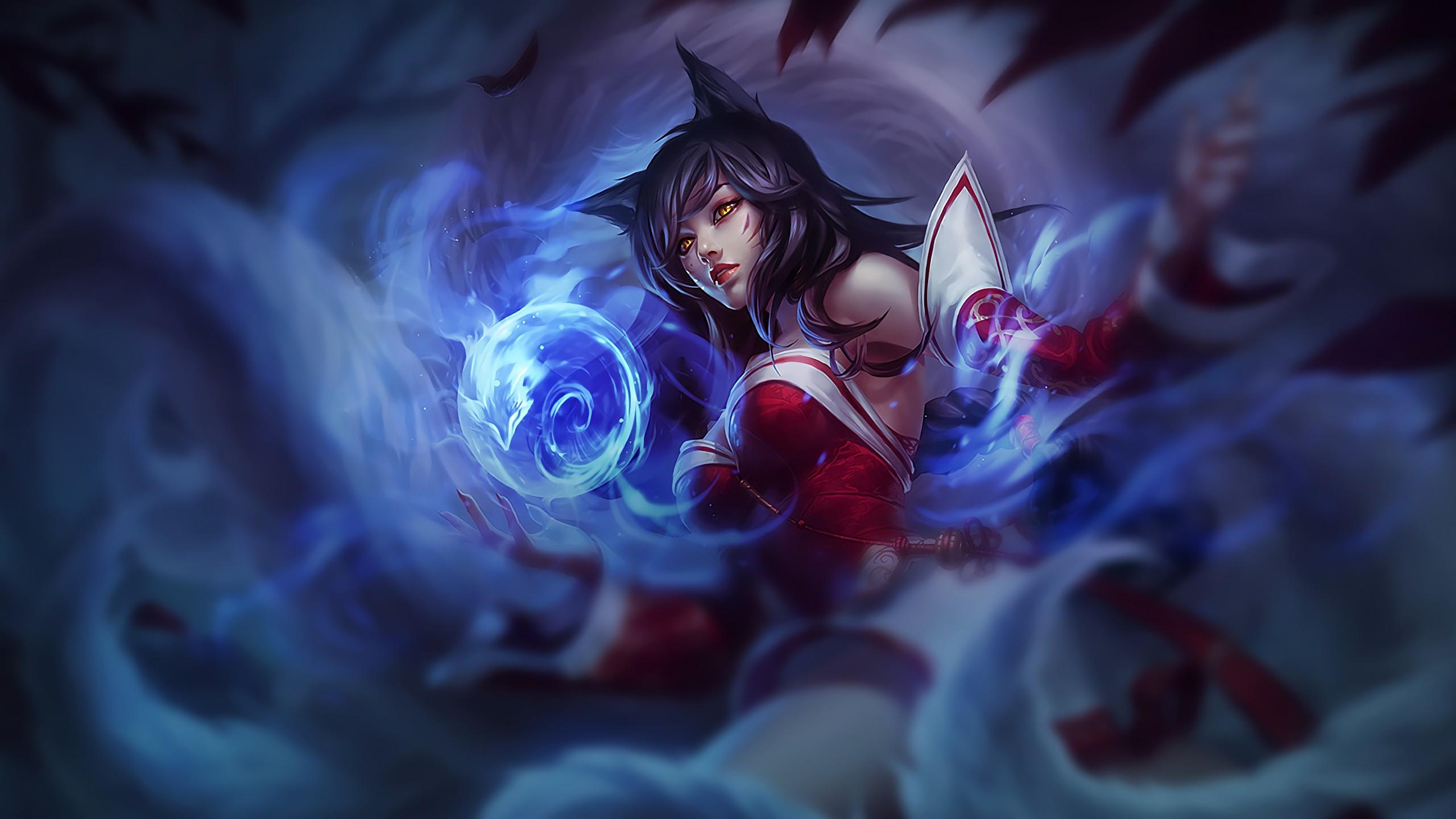 2560x1440 ahri league of legends HD wallpaper, Background