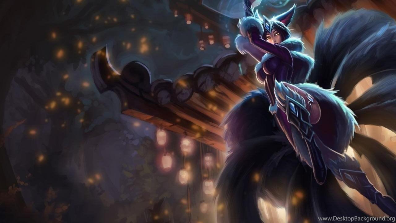 1280x720 Dark Fox Ahri League Of Legends Wallpaper 2000x1217 Desktop Background