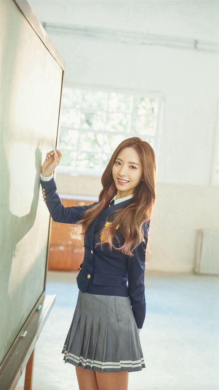 750x1334 Kpop Spacegirl Cute Writing Board iPhone 8 Wallpaper Free Download