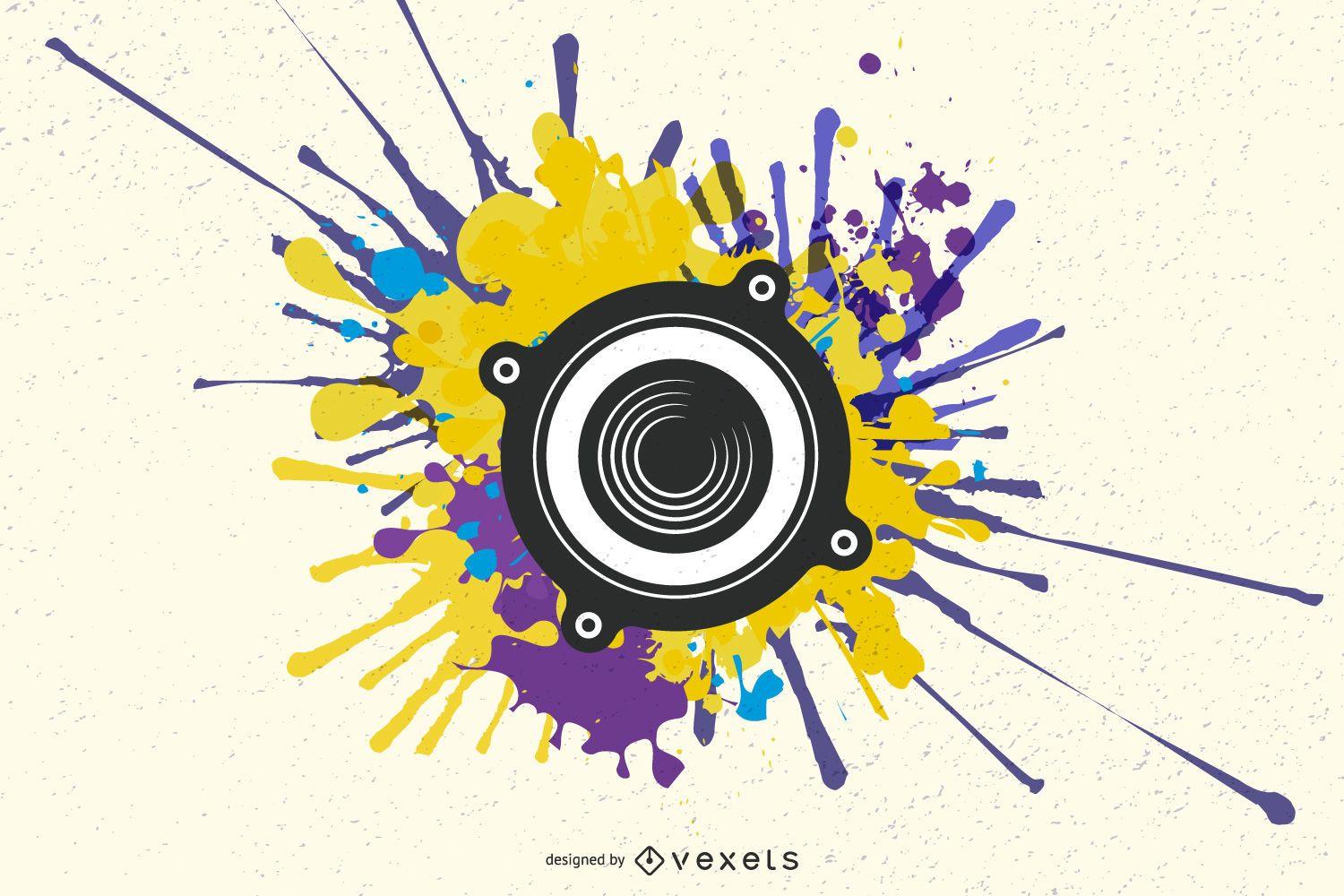 1500x1000 Grunge Artistic Speaker Wallpaper