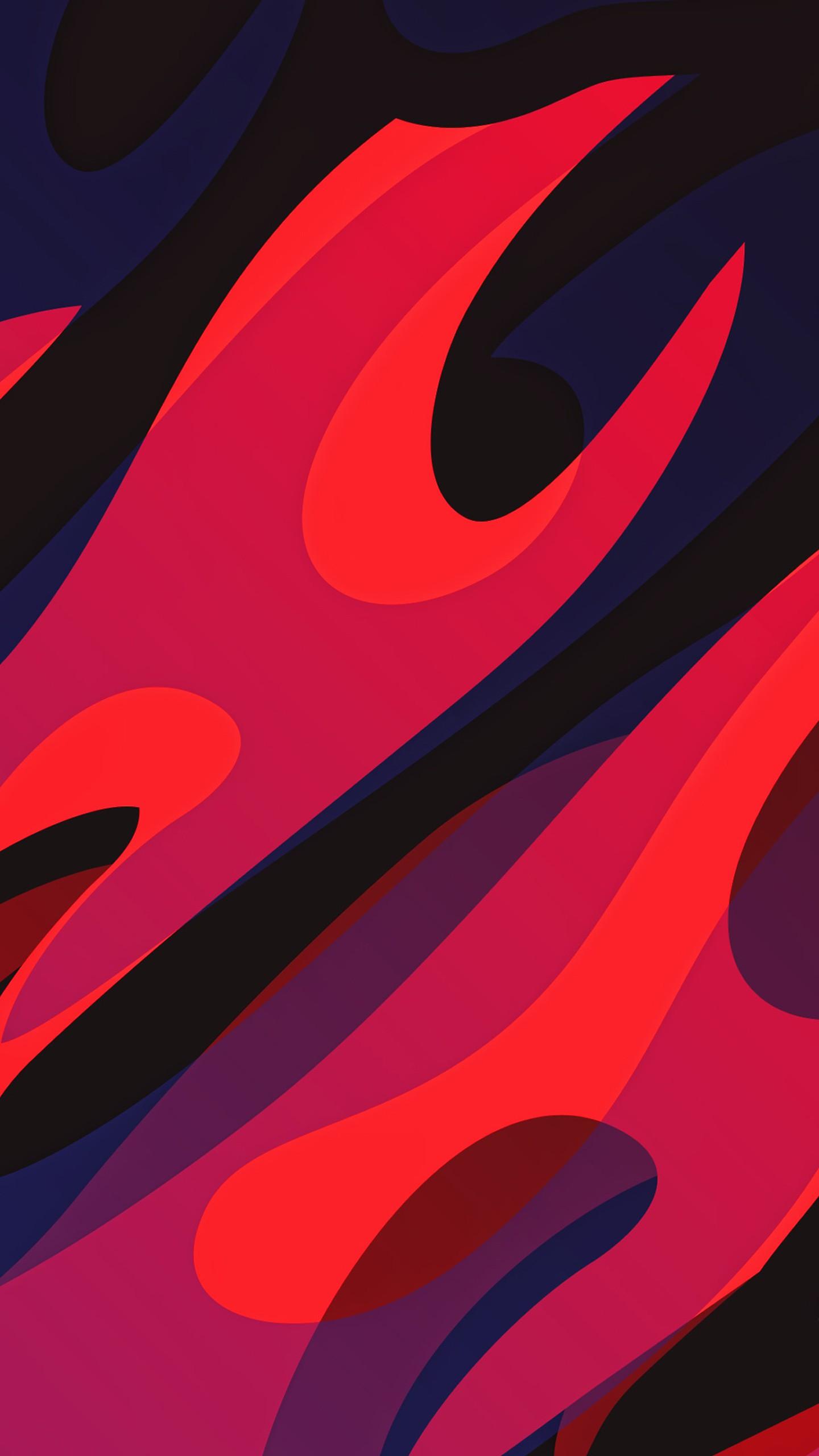 1440x2560 Colorful Fire Flames Creative Grunge Art Background 4K HD Abstract Wallpaper