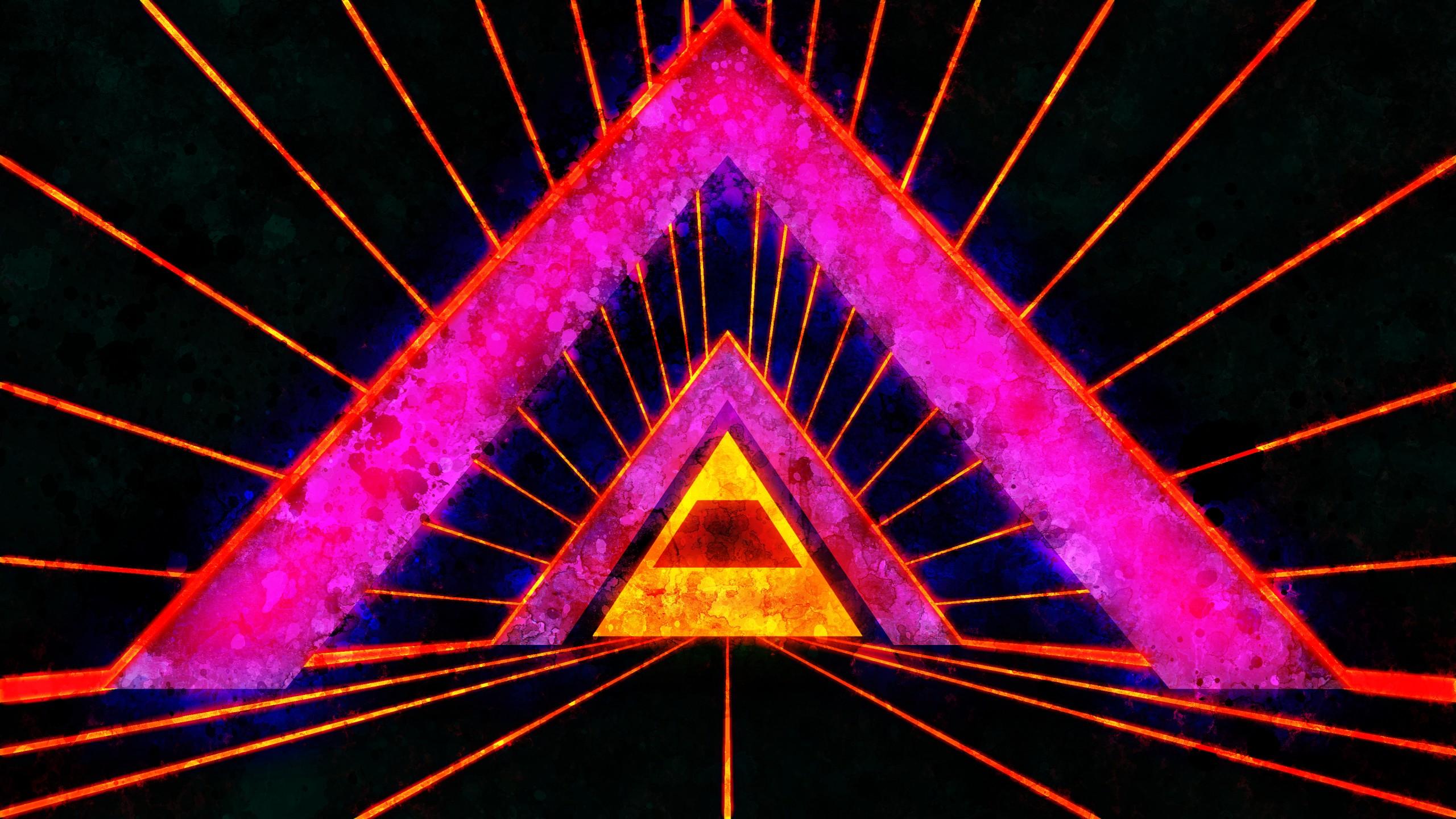 2560x1440 px abstract Colorful digital art grunge