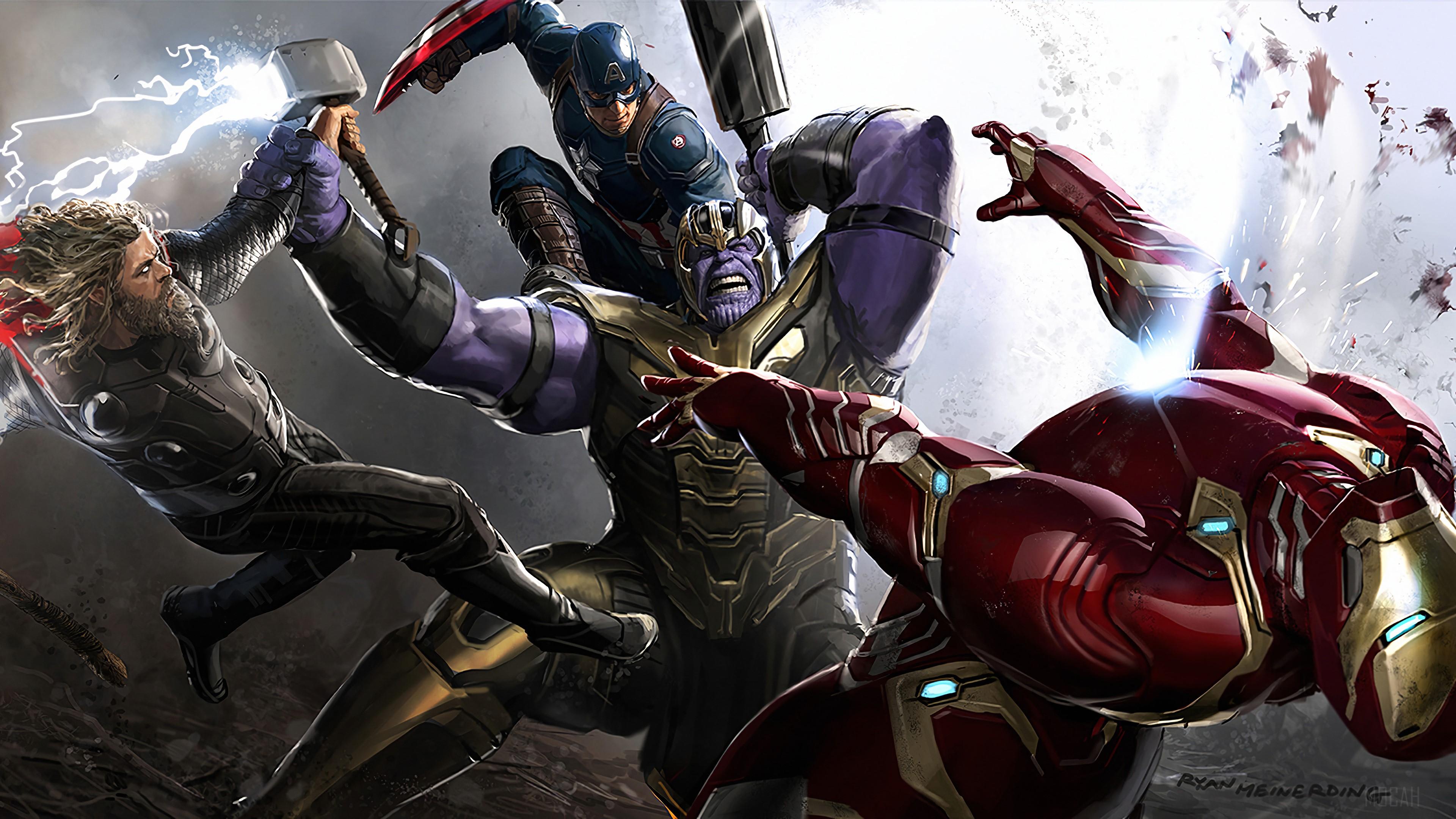 Captain America Vs Thanos Army Wallpapers Top Free Captain America Vs