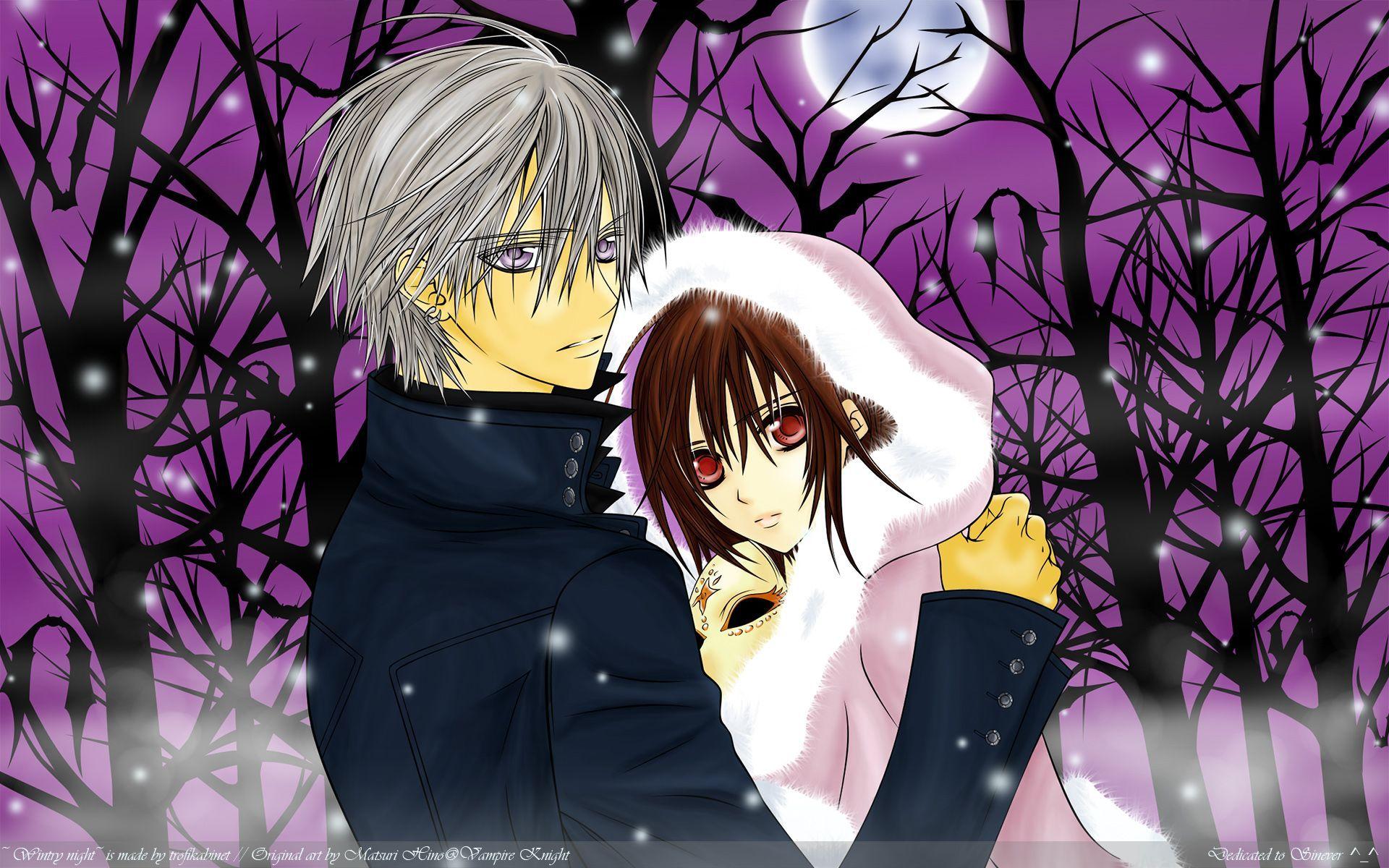1920x1200 Vampire.Knight.Wallpaper. Yuki and Zero. Zero Love