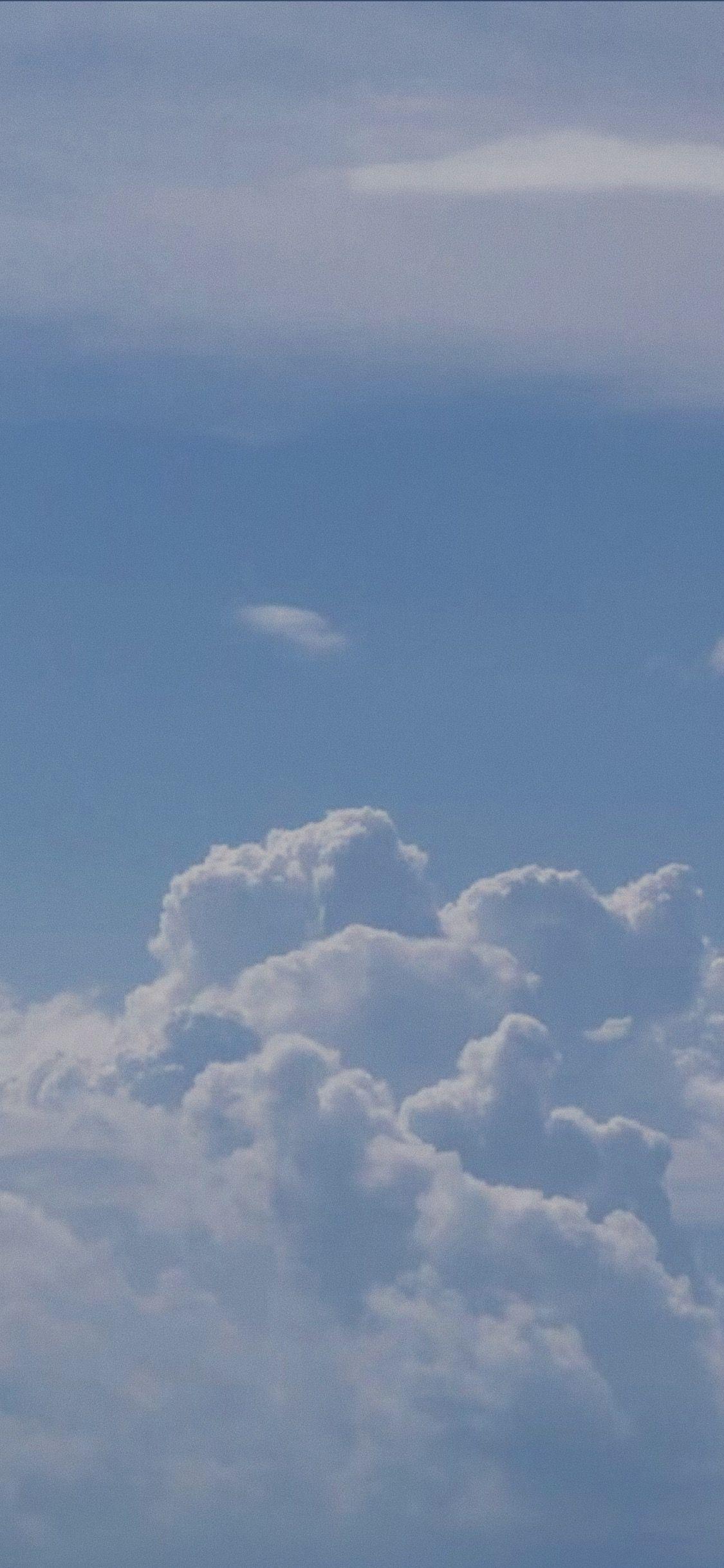 1125x2436 Clouds #aesthetic #pastel Blue #summer #vibes #ocean #cloud #cloudy. Blue Aesthetic Pastel, Blue Aesthetic, Light Blue Aesthetic