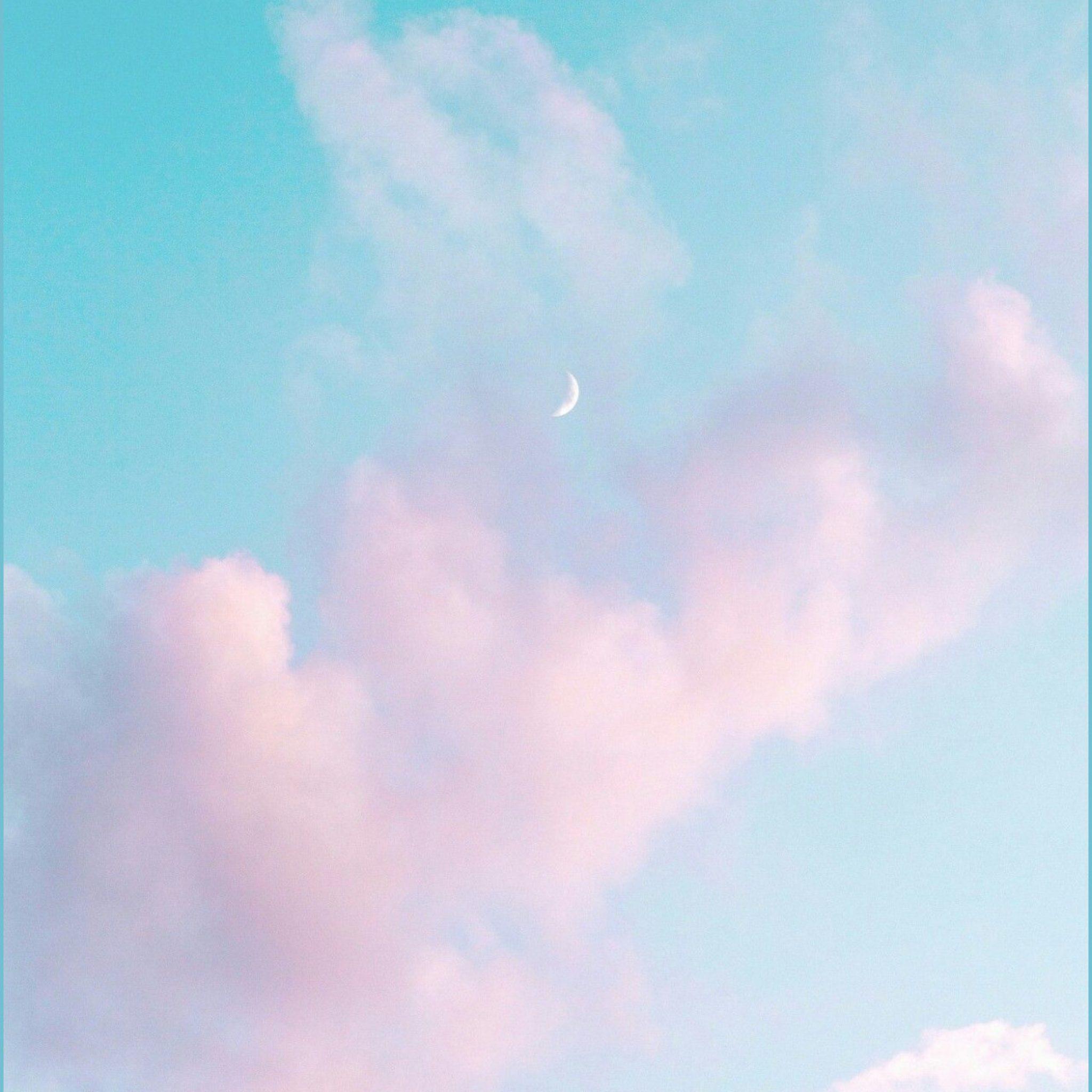 2048x2048 Blue Aesthetic Cloud Wallpaper Free Blue Aesthetic Cloud Blue Background
