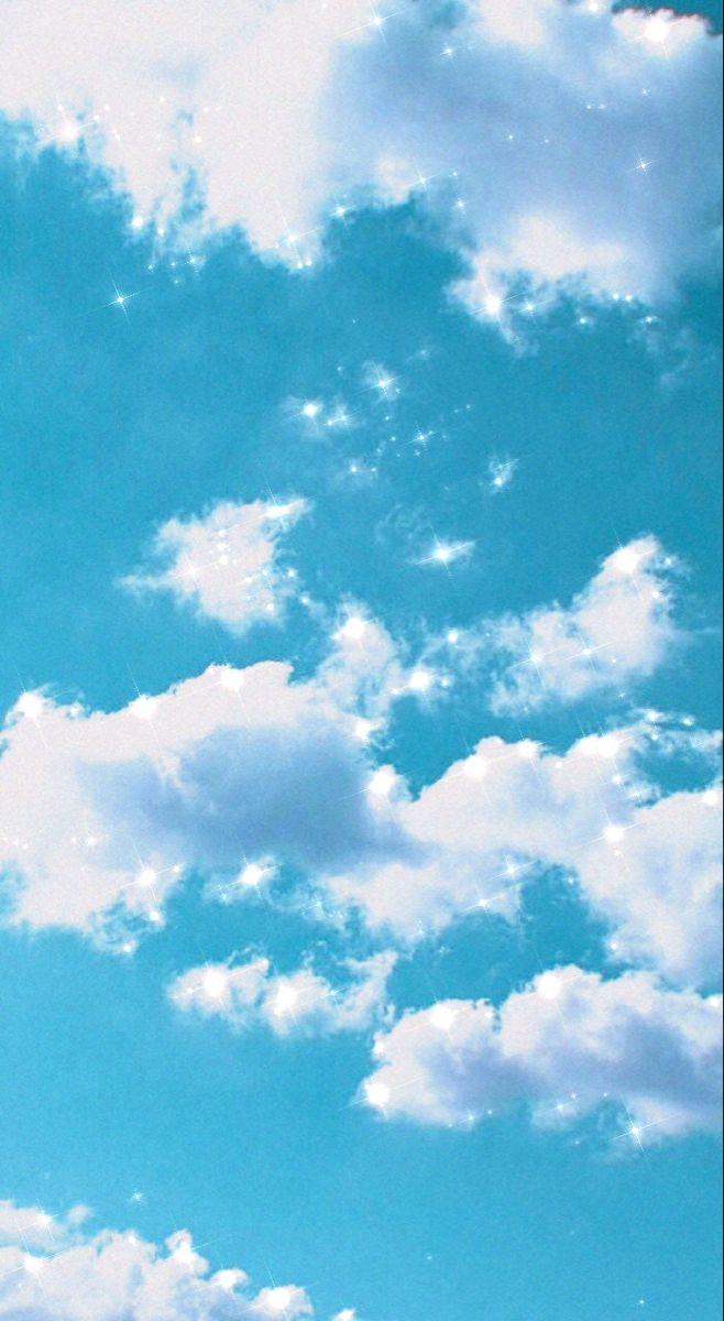 658x1200 Blue Cloud Wallpaper Free HD Wallpaper
