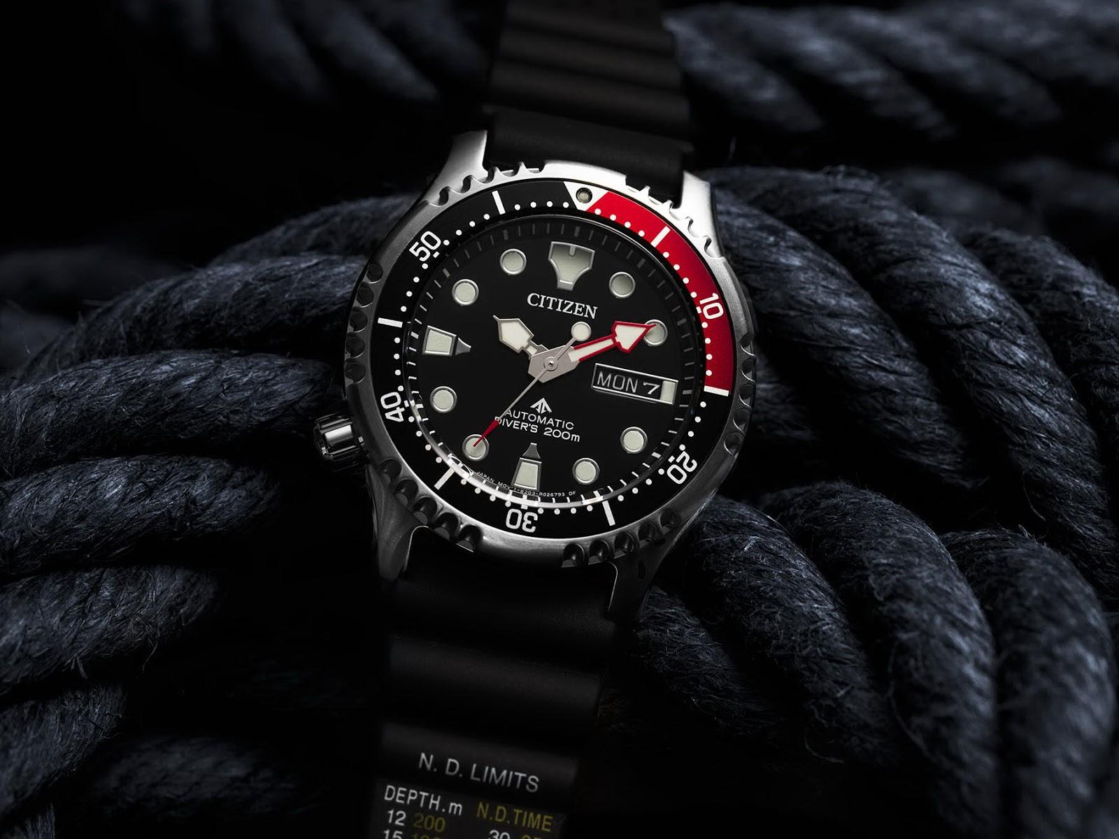 1600x1200 New Citizen Promaster Auto Diver and Marine Super Titanium L.E.'s