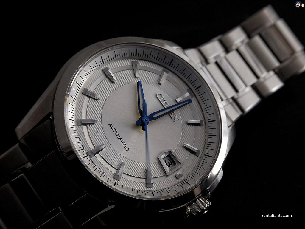 1024x768 Citizen Analog Automatic Watch