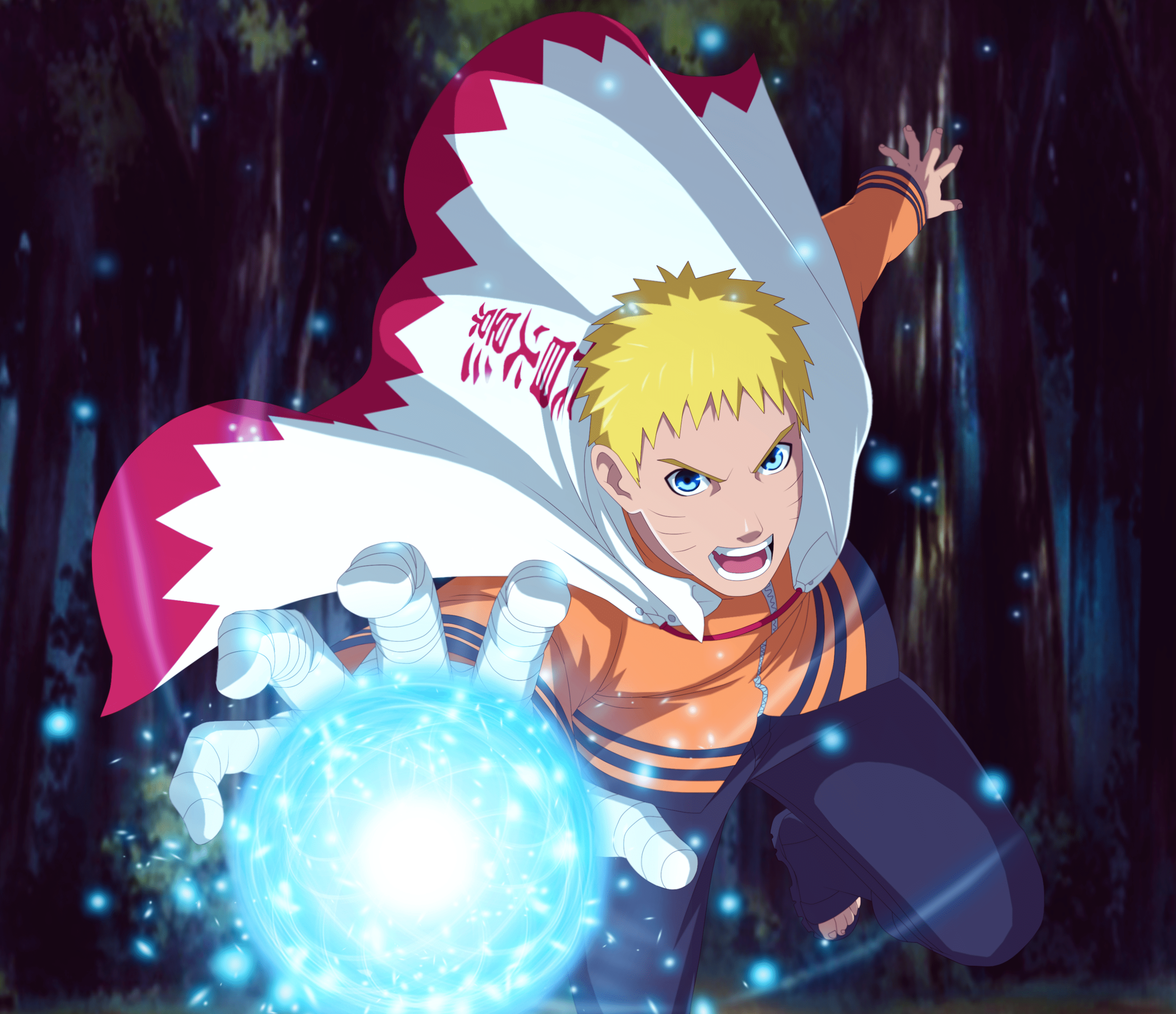 3096x2668 Naruto Hokage Wallpaper 4k Phone