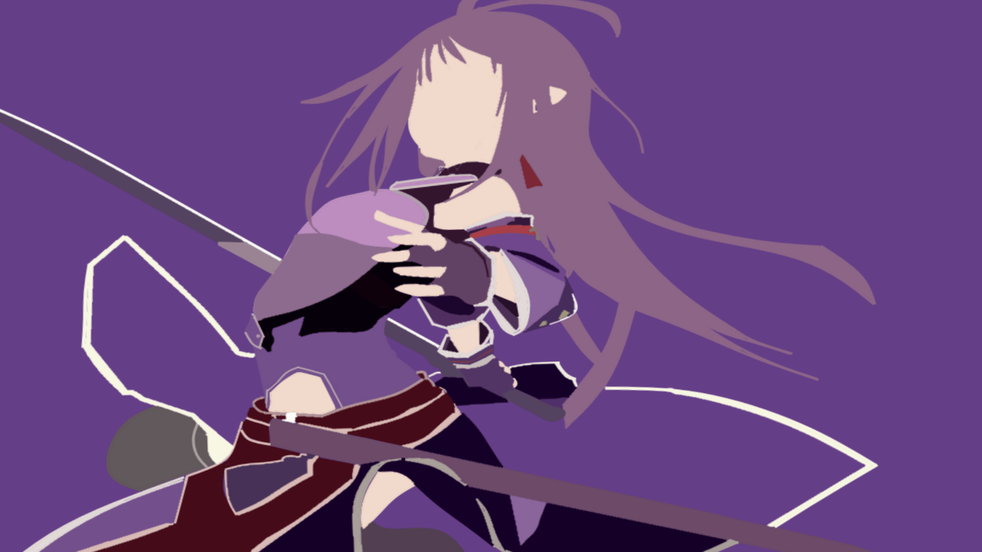 1920x1080 Yuuki Konno Minimalist. Sword art online, Yuuki konno, Sword art