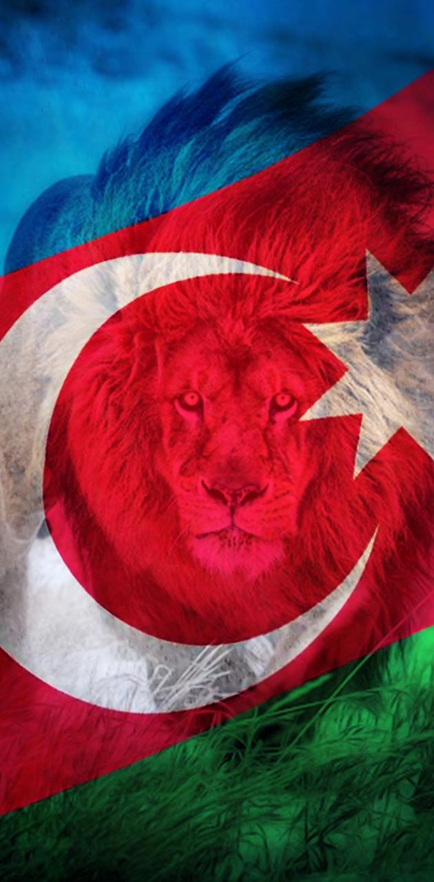 630x1280 Azerbaijan Flag Lion wallpaper