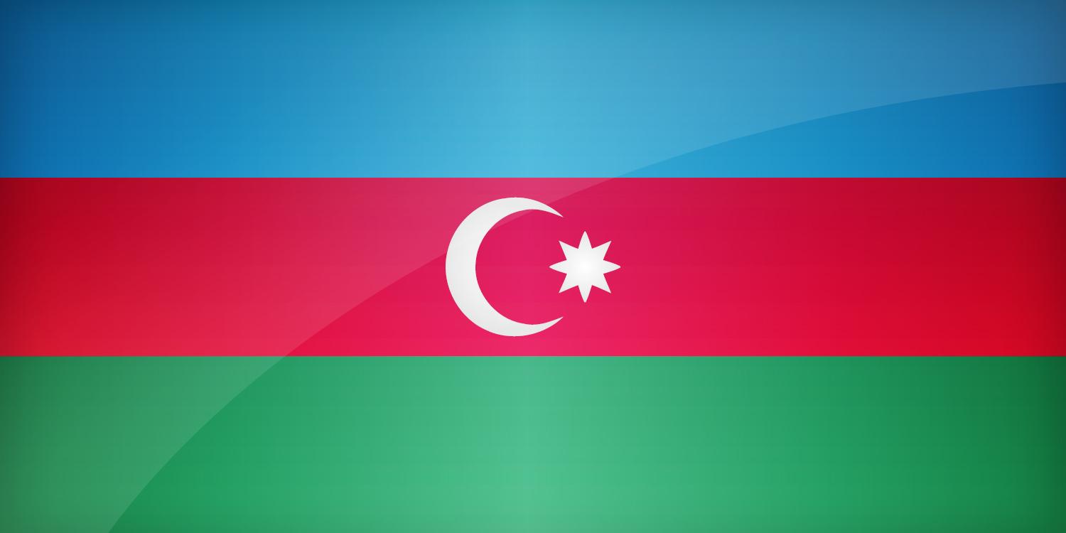 1500x750 Flag of Azerbaijan. Find the best design for Azerbaijani Flag