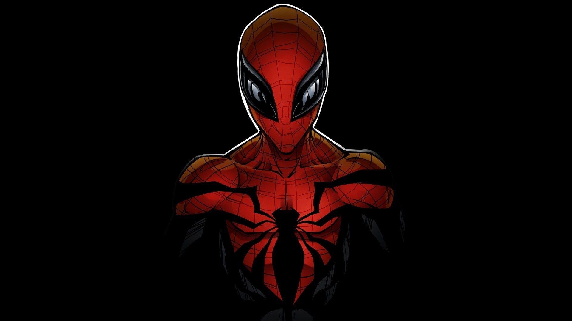 SpiderMan PS Black Suit wallpaper in 360x720 resolution