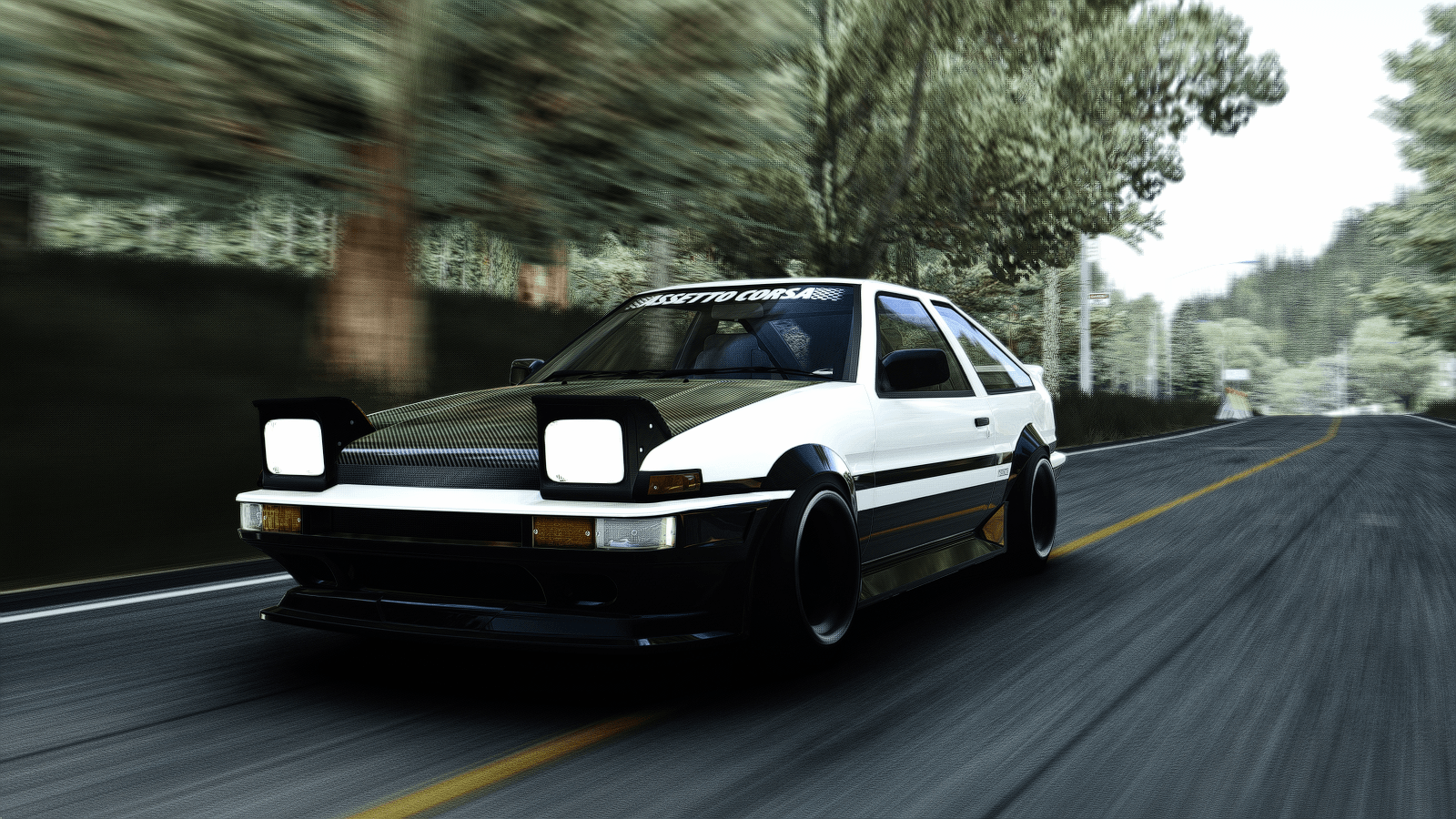 1600x900 Drift Assetto Corsa Toyota Toyota AE86 Toyota Corolla AE86 Wallpaper:1600x900
