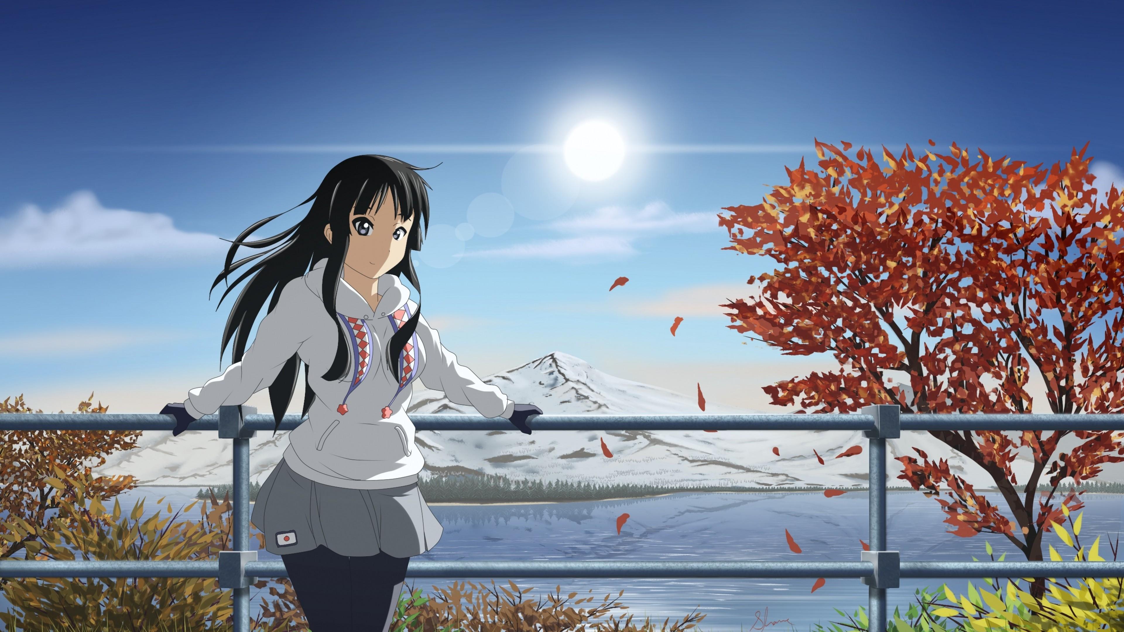 3840x2160 Wallpaper anime, Mio Akiyama, girl, beauty, 8k, Art