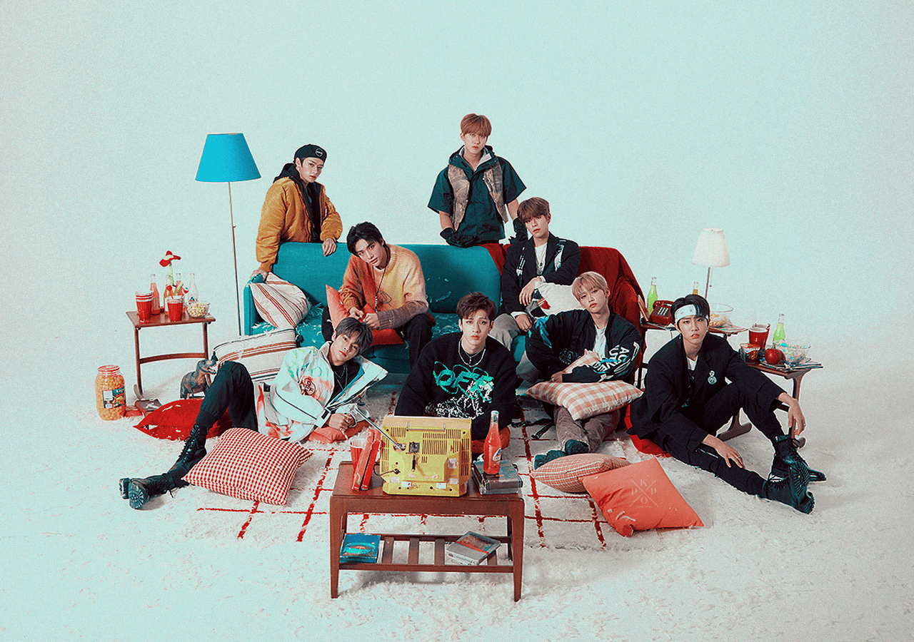 1280x900 Stray Kids Logo Wallpaper