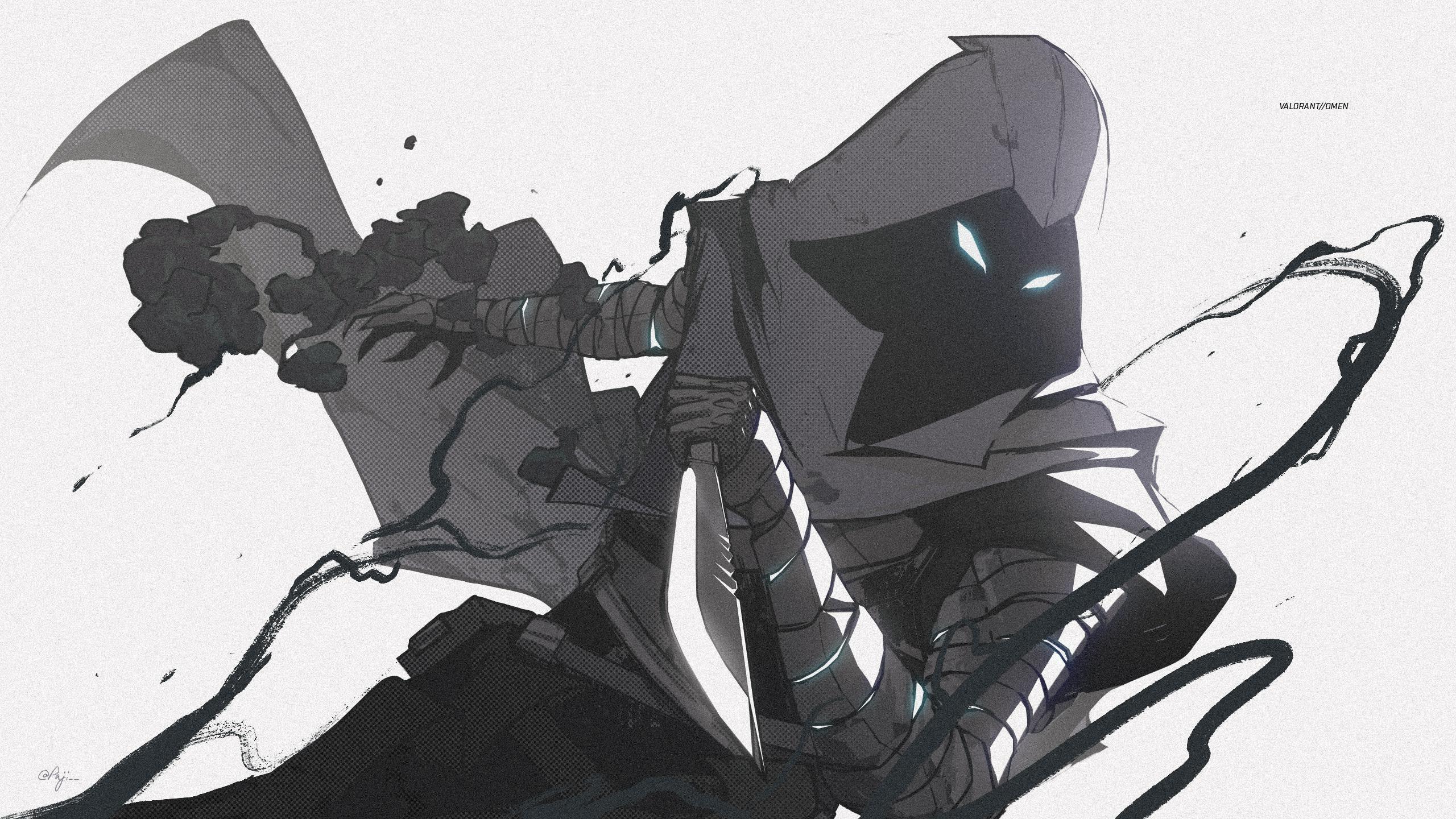 2560x1440 OMEN // Desktop wallpaper illustration [Fanart]: VALORANT