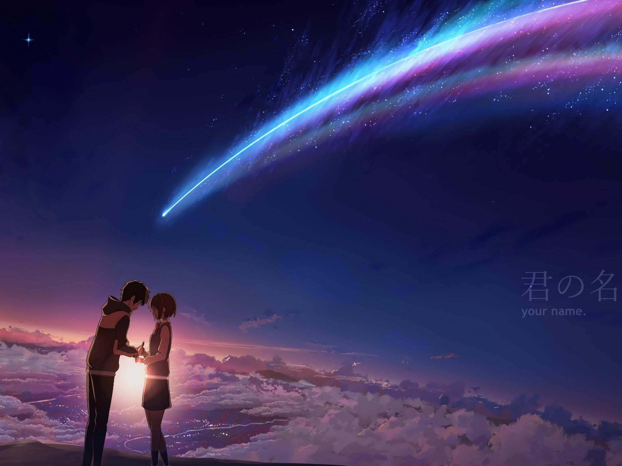 2048x1536 Download 2048x1536 Kimi No Na Wa, Your Name, Mitsuha Miyamizu, Taki Tachibana Wallpaper for Ainol Novo 9 Spark