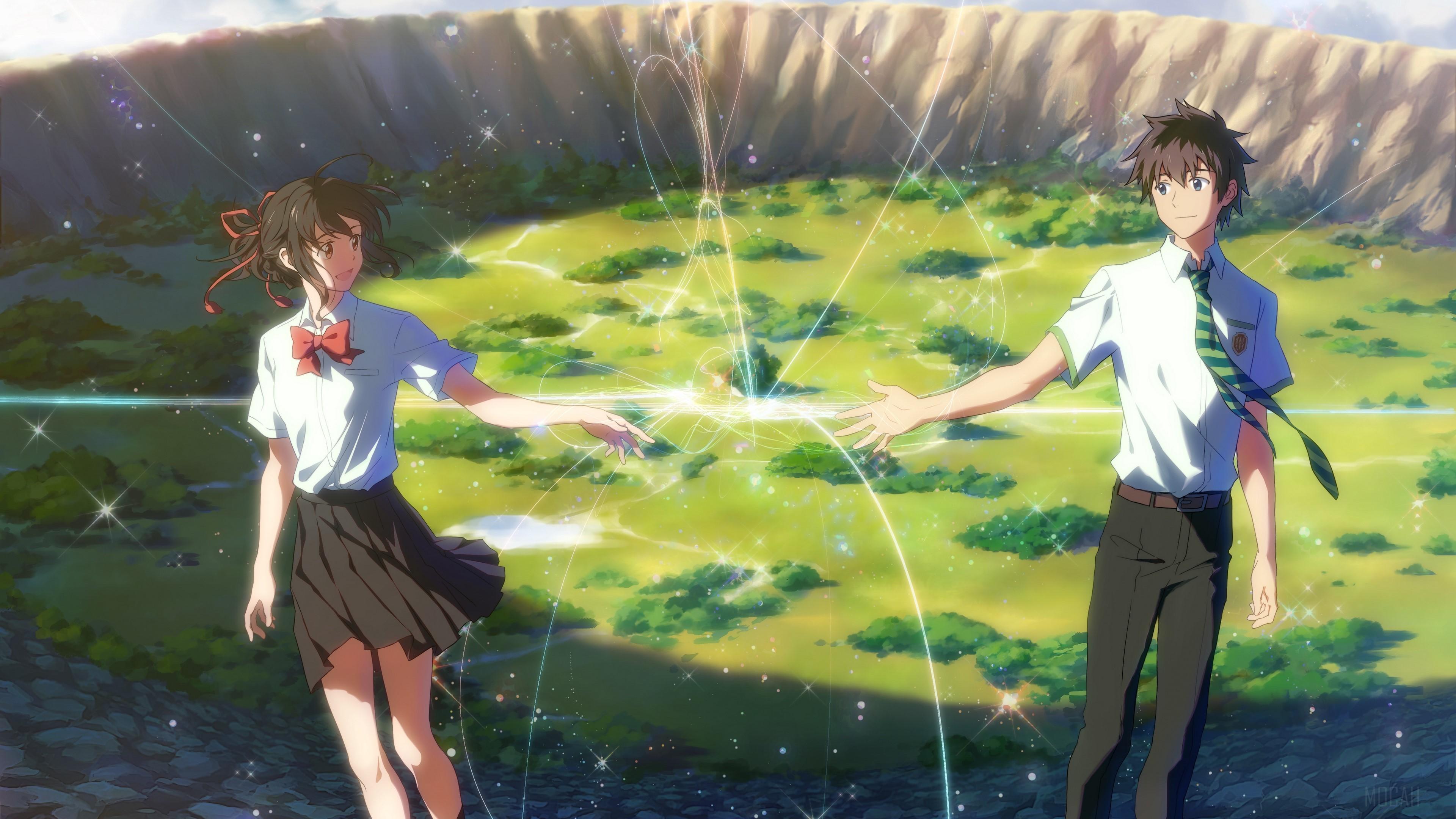 3840x2160 Girl, Kimi No Na Wa., Mitsuha Miyamizu, Taki Tachibana 4k wallpaper. Mocah HD Wallpaper