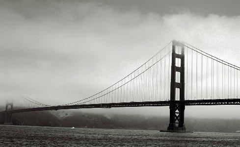 489x300 Black And White Architecture Golden Gate Bridge San Francisco Desktop Background Wallpaper