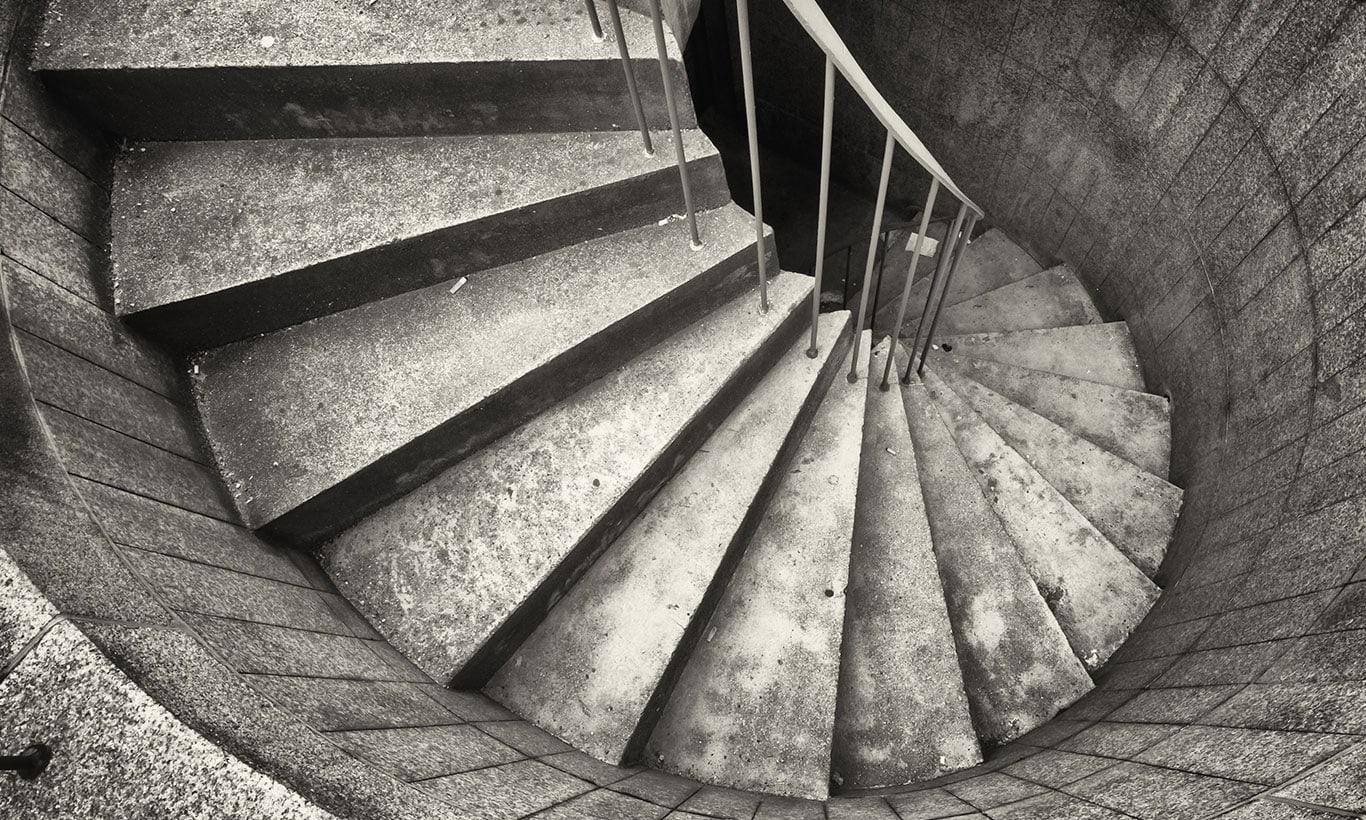 1366x820 Architectural Spiral Staircase Art