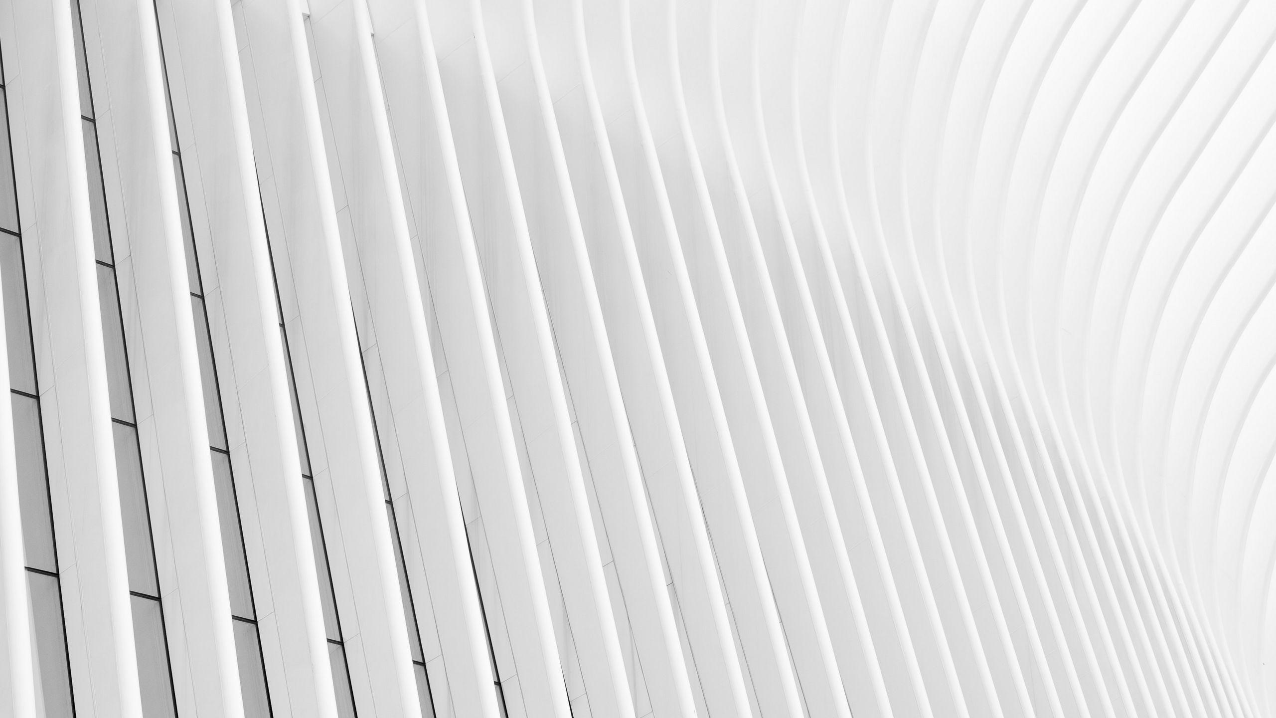 2560x1440 Download wallpaper 2560x1440 building, minimalism, white, architecture widescreen 16:9 HD background