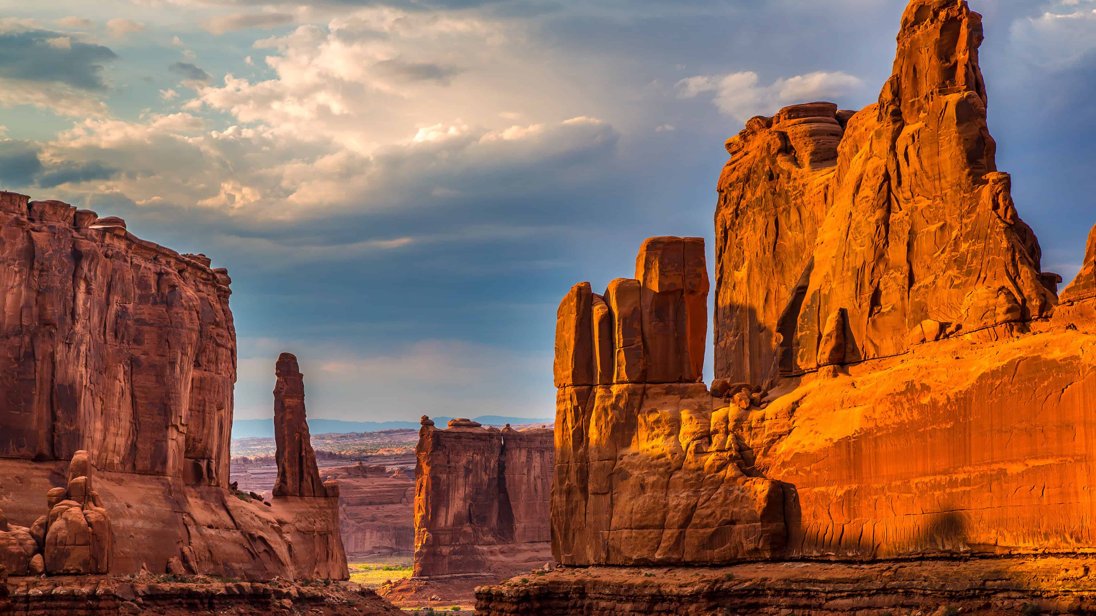 3840x2160 Courthouse Towers Arches National Park Utah United States UHD 4K Wallpaper