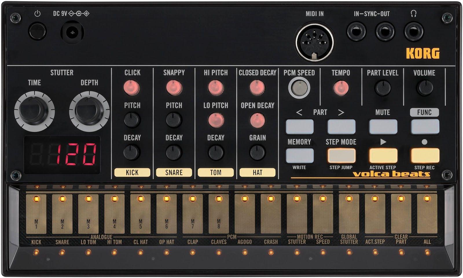 1600x959 Korg Volca WALLPAPERS. Drum machine, Korg, Synthesizer